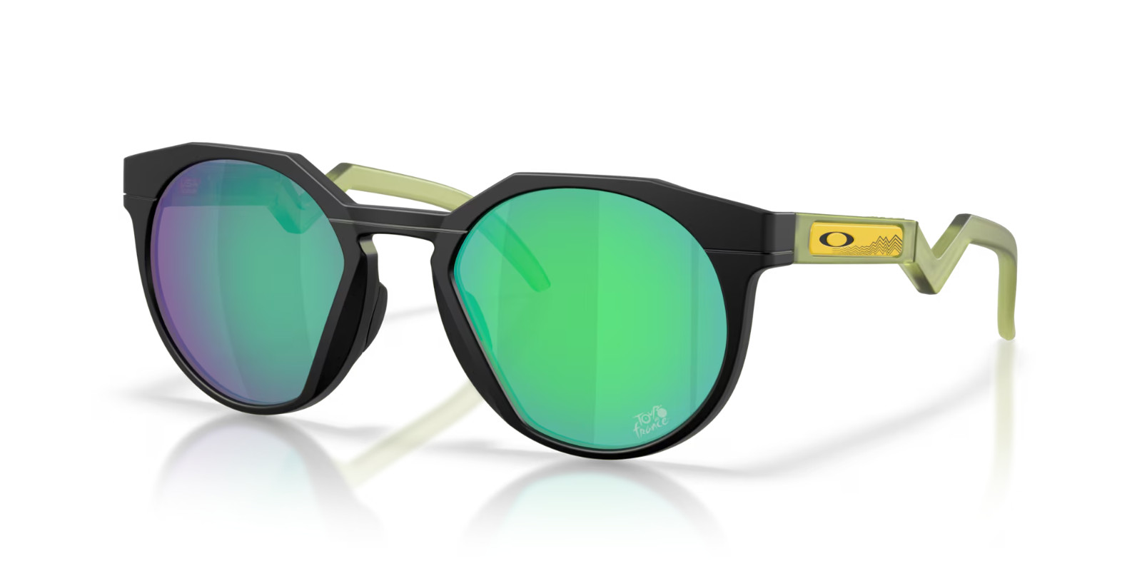 Oakley Sunglasses 2026 TOUR DE FRANCE HSTN OO9242-2252 Matte Black / PRIZM Jade