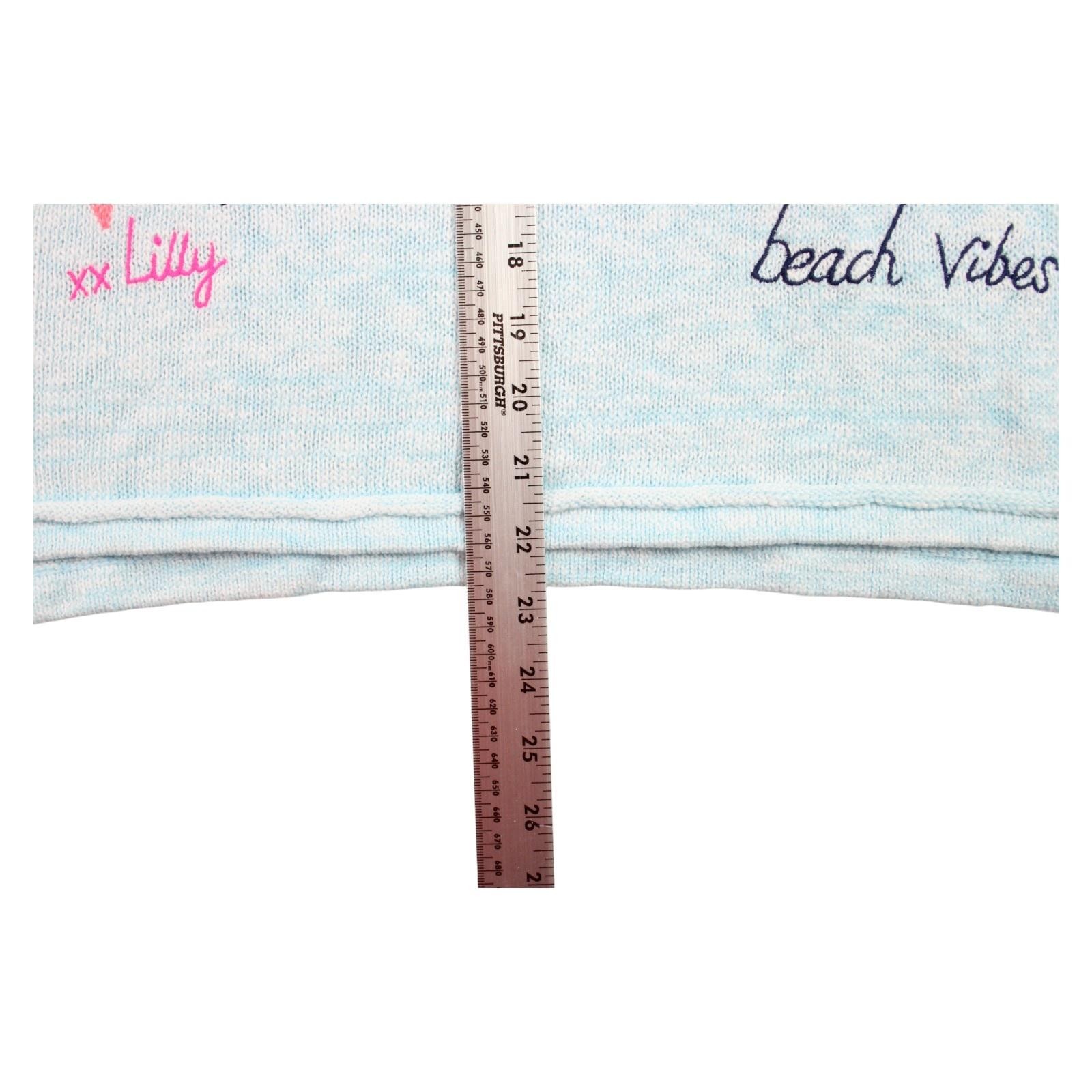 Lilly Pulitzer Sweater Womens M Pullover Top Blue Beach Vibes Sail Away $138 NEW