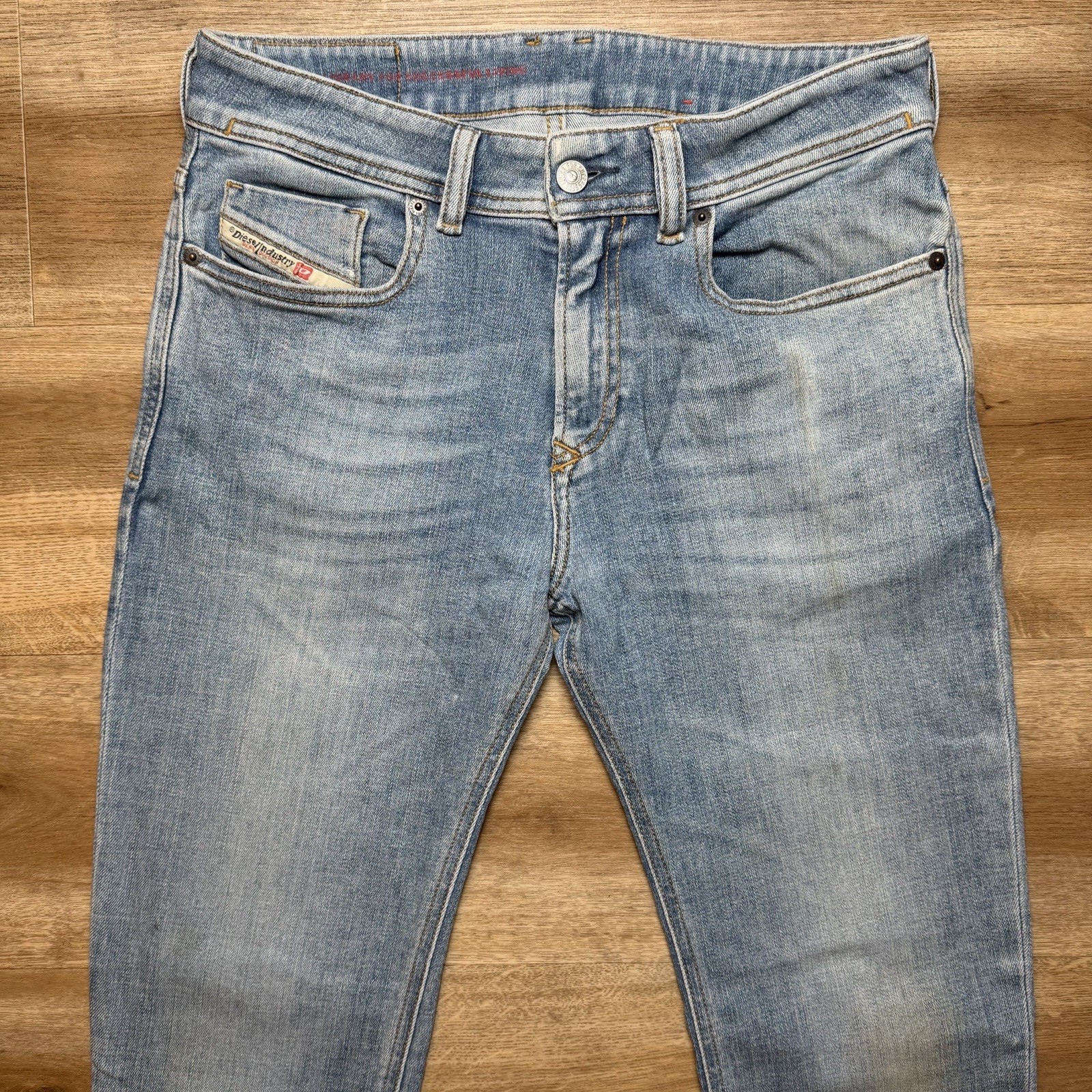 Diesel 1979 Sleenker Jeans Men 28×32 Blue Slim Skinny Stretch Light Wash 09C01