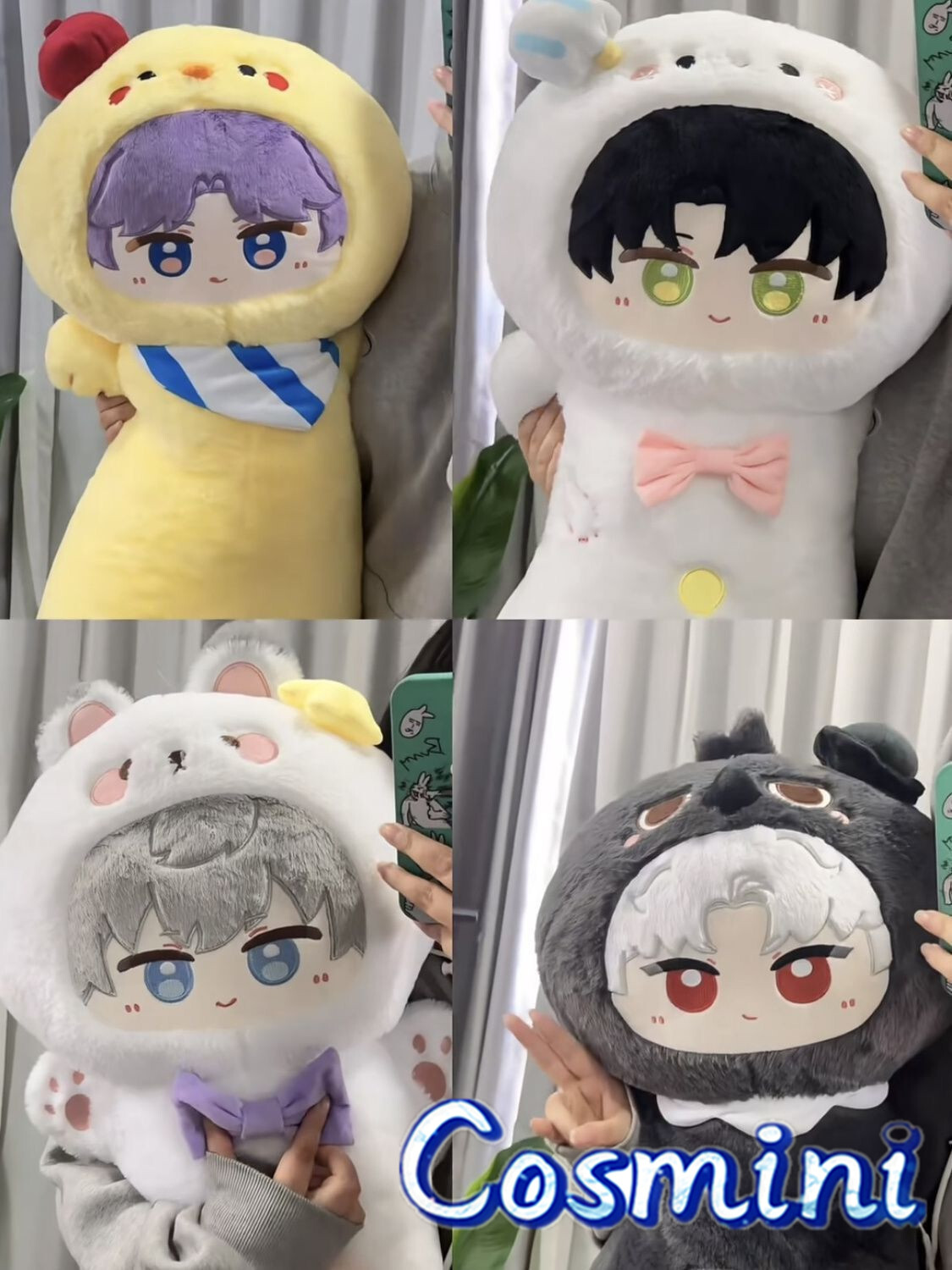 Love and deepspace Zayne Xavier Rafayel Sylus Caleb 80cm Plush Doll Toy Plushie