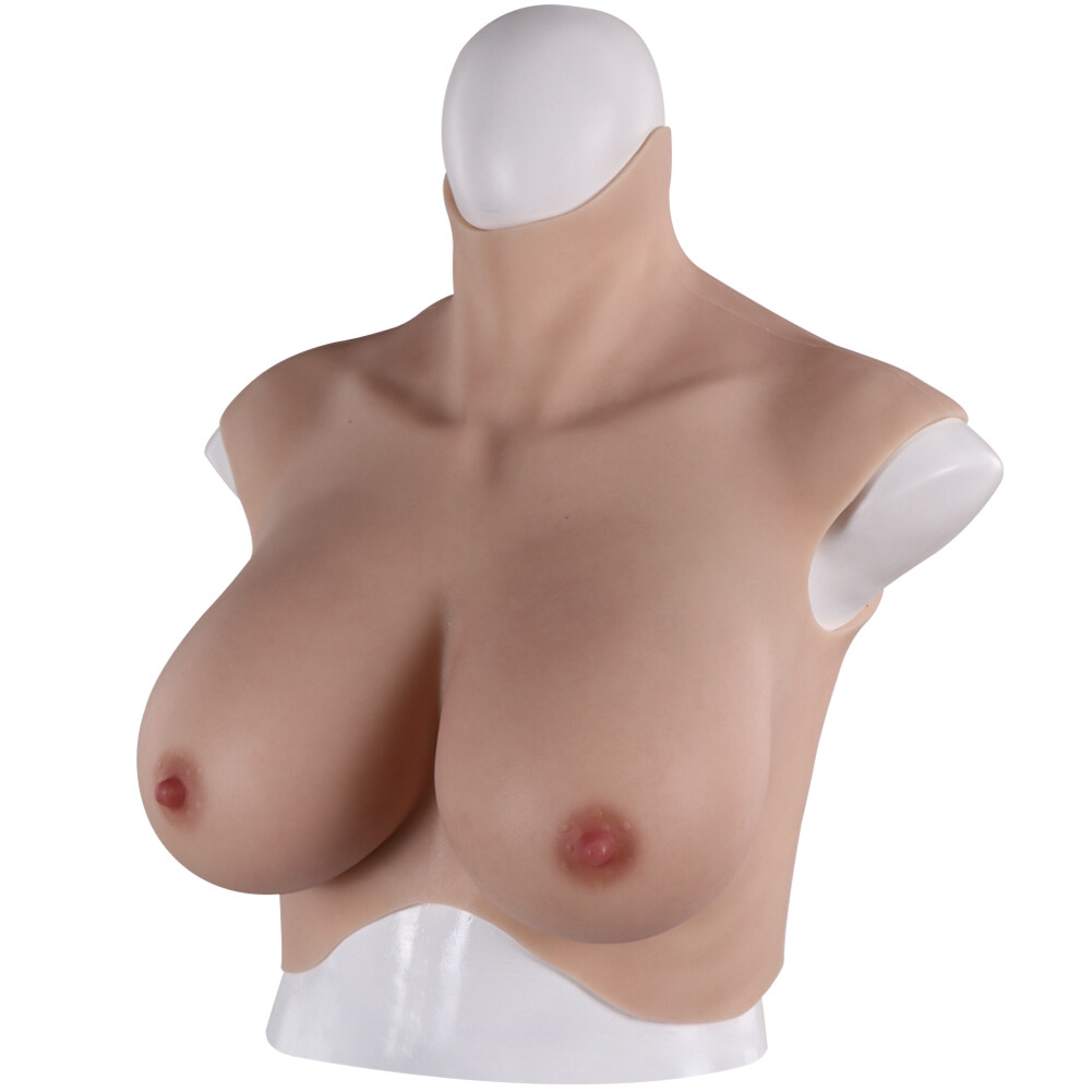 Dokier 8th Silicone Breast Forms Breastplate Fake Boobs With Bloodshot B-H Cup