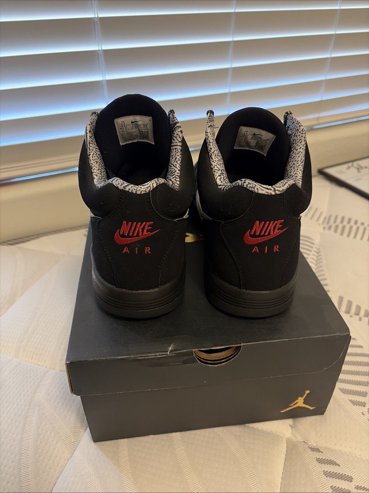 Nike Air Flight Lite Mid “Black White Varsity Red