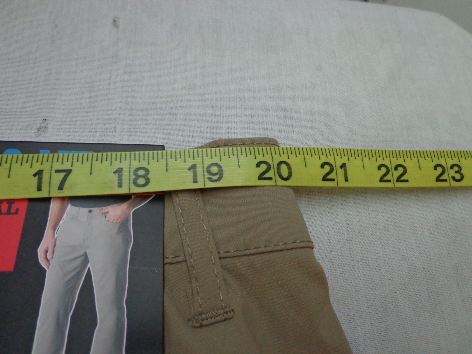 DENALI Delta Khaki Technical Stretch Pants -Side Zipper Media Pocket NWT 40/32