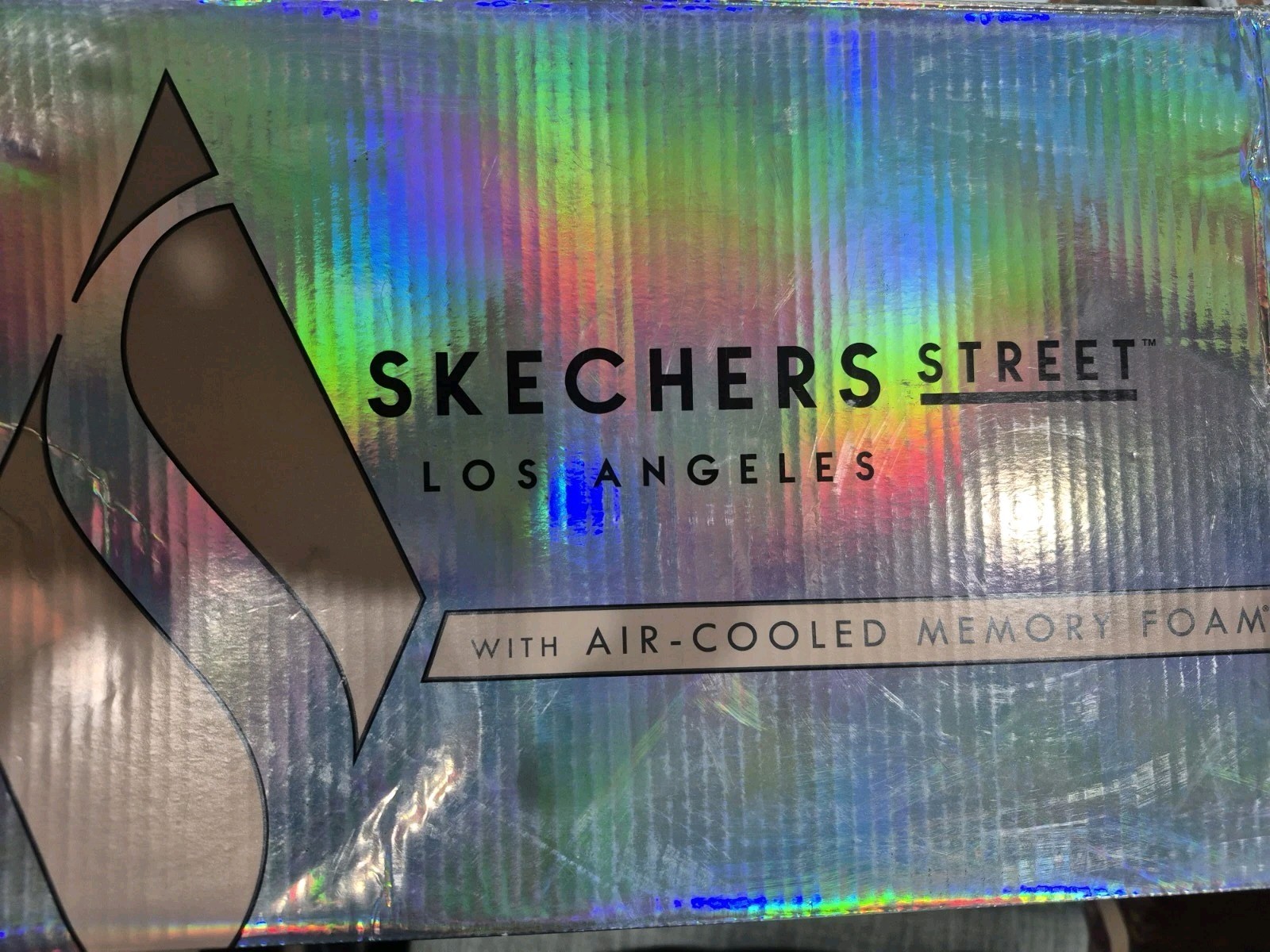 Skechers Street Los Angeles Women’s 10 Leopard Sneakers Memory Foam Boxed