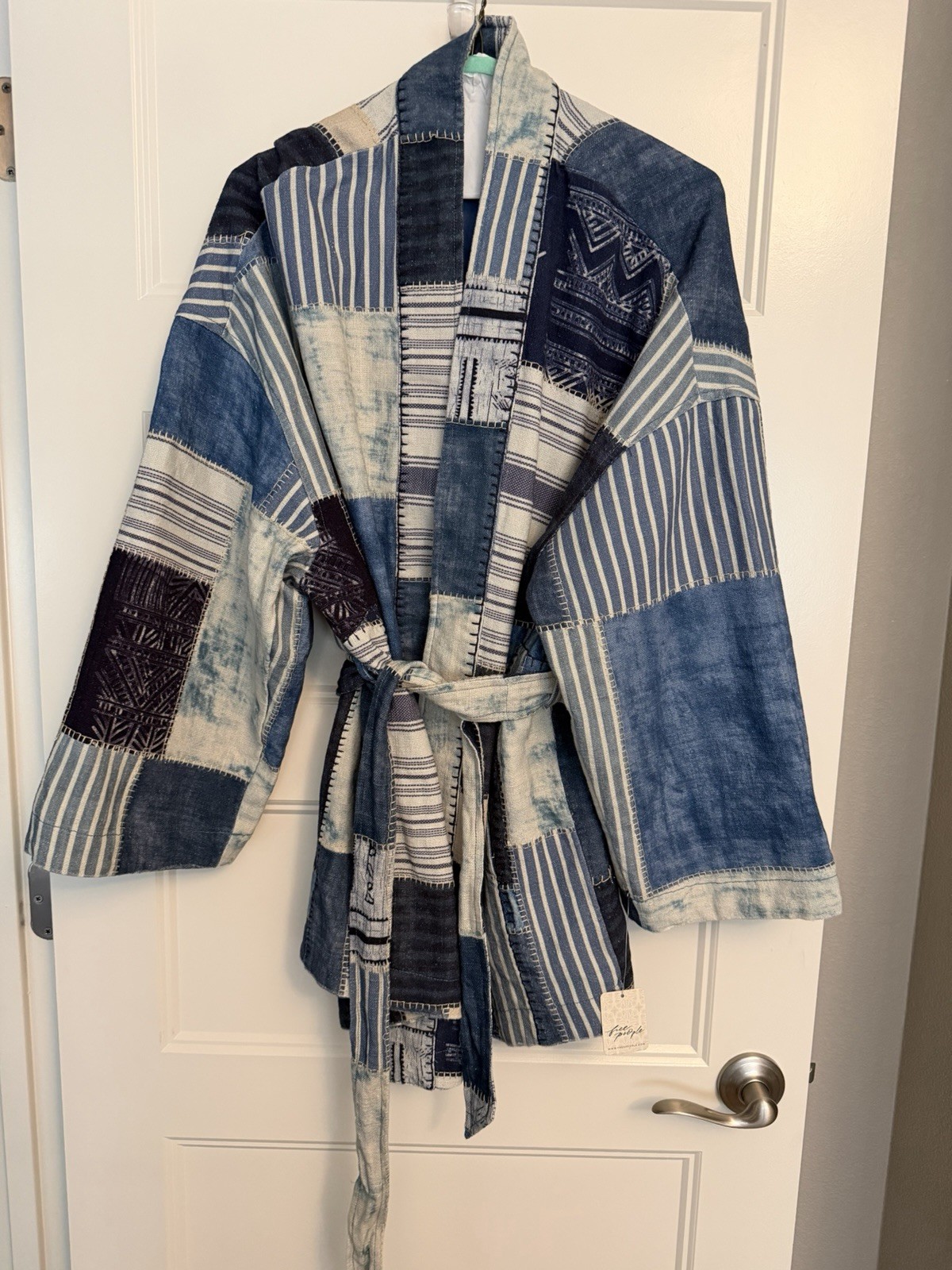 NWT We The Free Evie Kimono! Free People Denim! Retail $398
