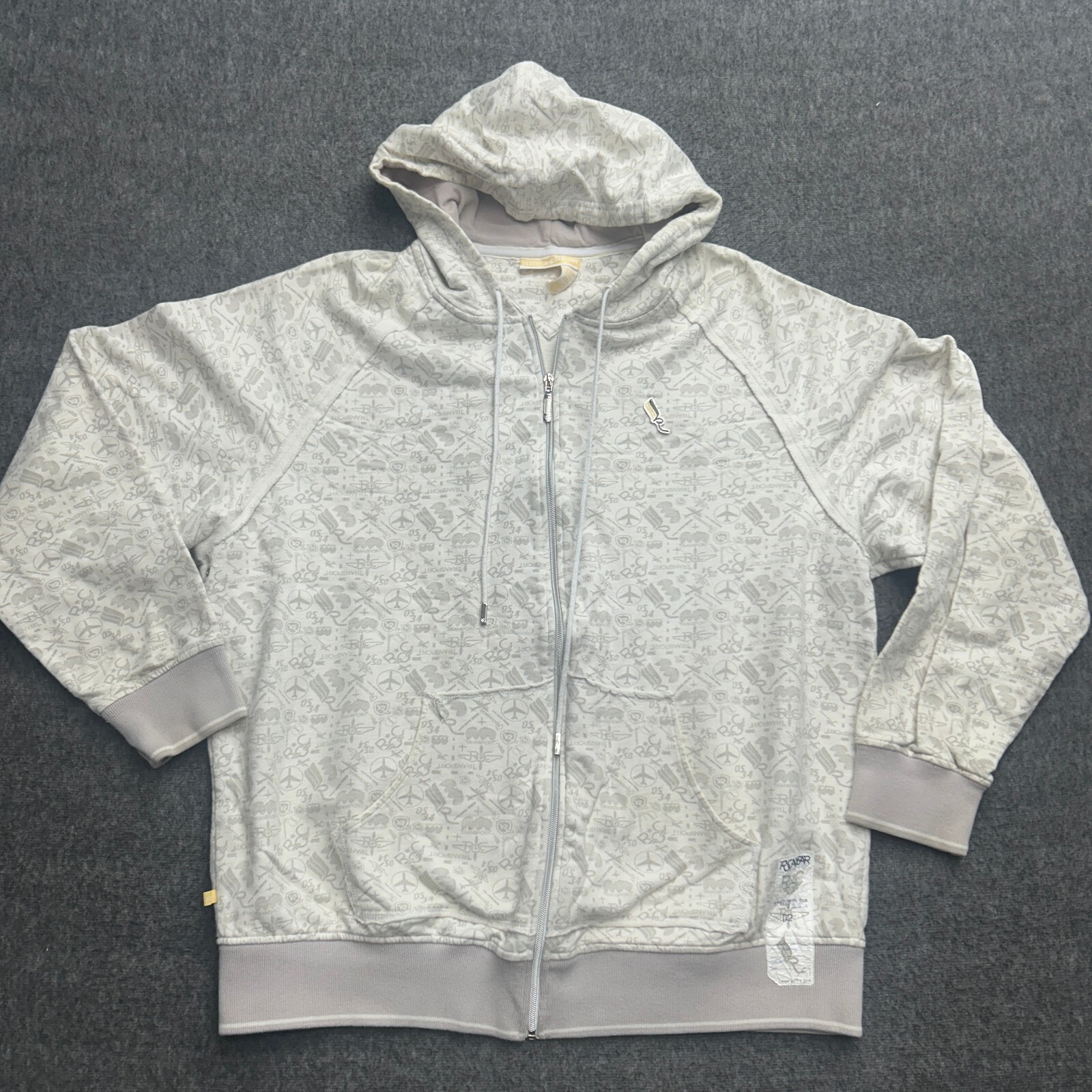 Roca Wear Hoodie 2XL Jay-Z Intercontinental Tour Jacket Denim Transport Airplane
