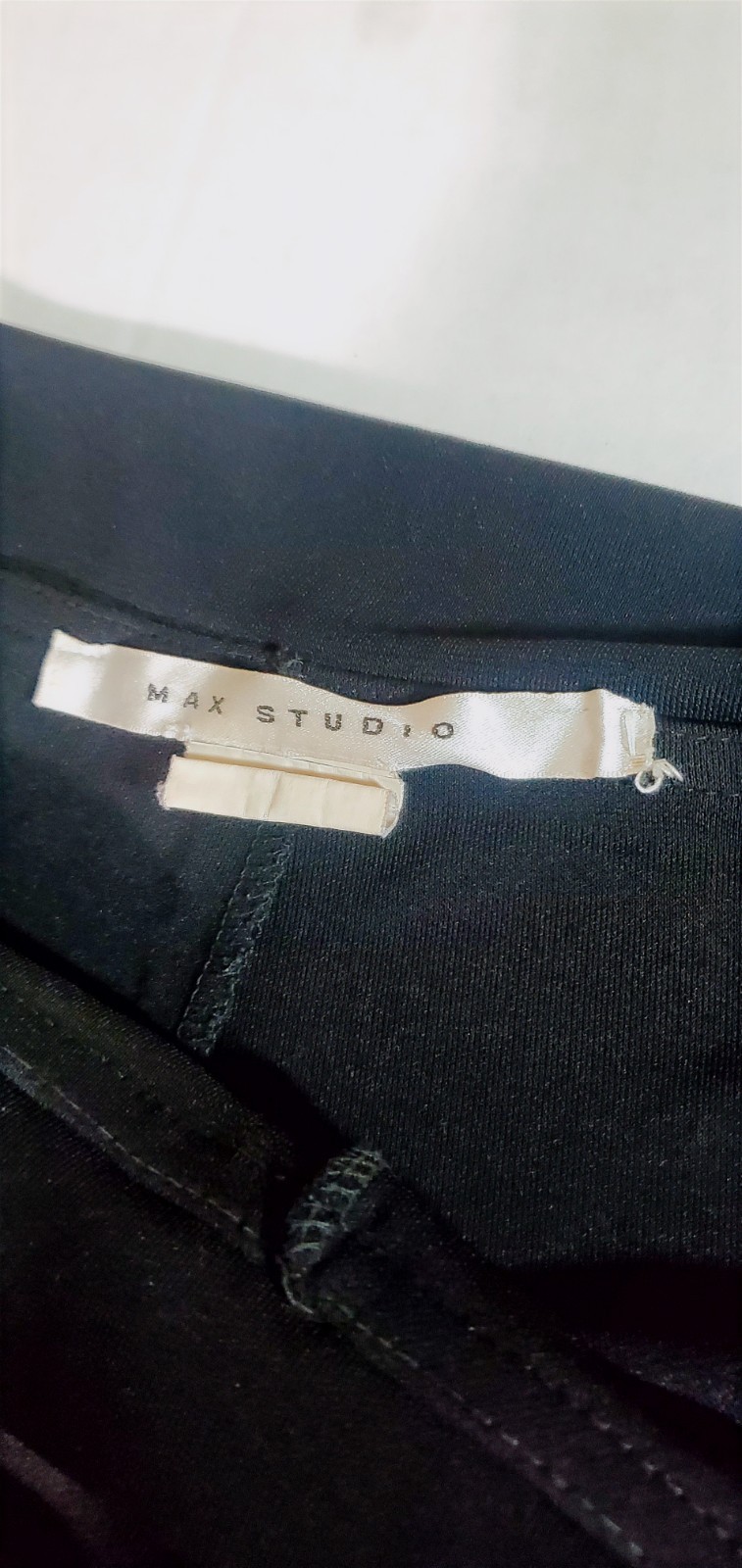 Max Studio Black Wide Leg Crop Pants Size M Pull-On Minimalist Chic Y2K 5709L07M