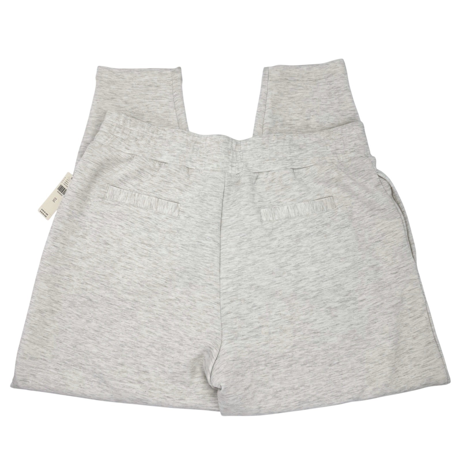 NWT Varley Doublesoft Slim Pant 25″ Ivory Marl Sz XL Anthropologie $120 Joggers