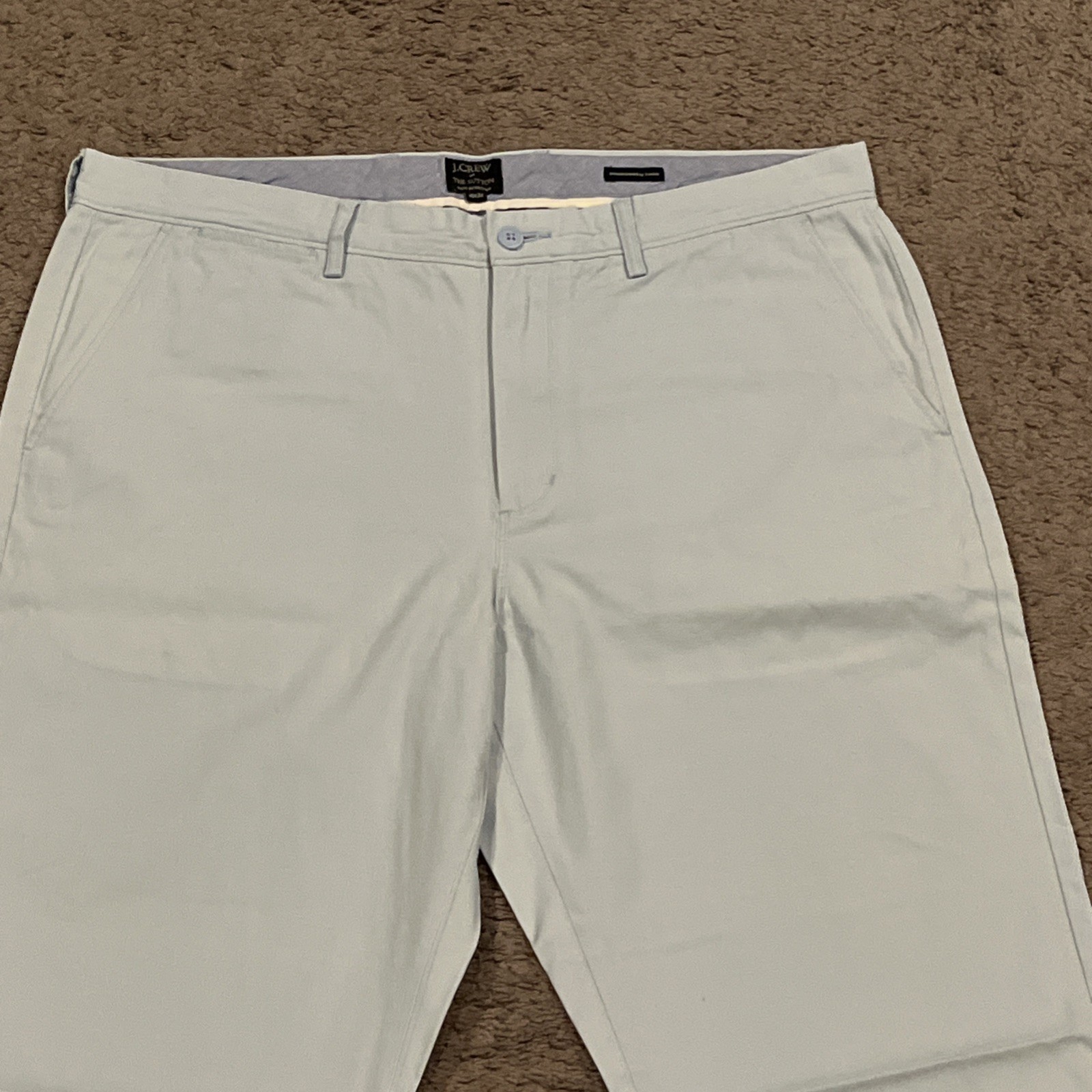J. Crew The Sutton Summerweight Chino Pants Men’s 36×32 Light Blue Flat Front