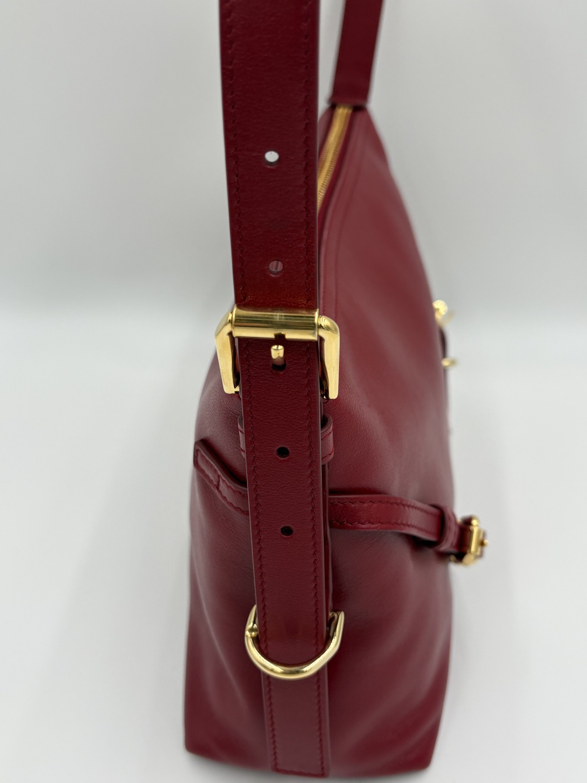 Givenchy Mini Voyou Leather Shoulder Bag Dark Red (on Nordstrom $2,150/worn 3x)