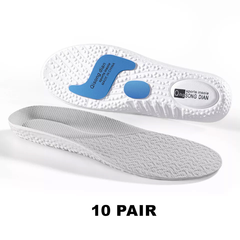 Elastic Orthotic Insoles Insert Shoes Sport Running Padded Arch Support Cushion
