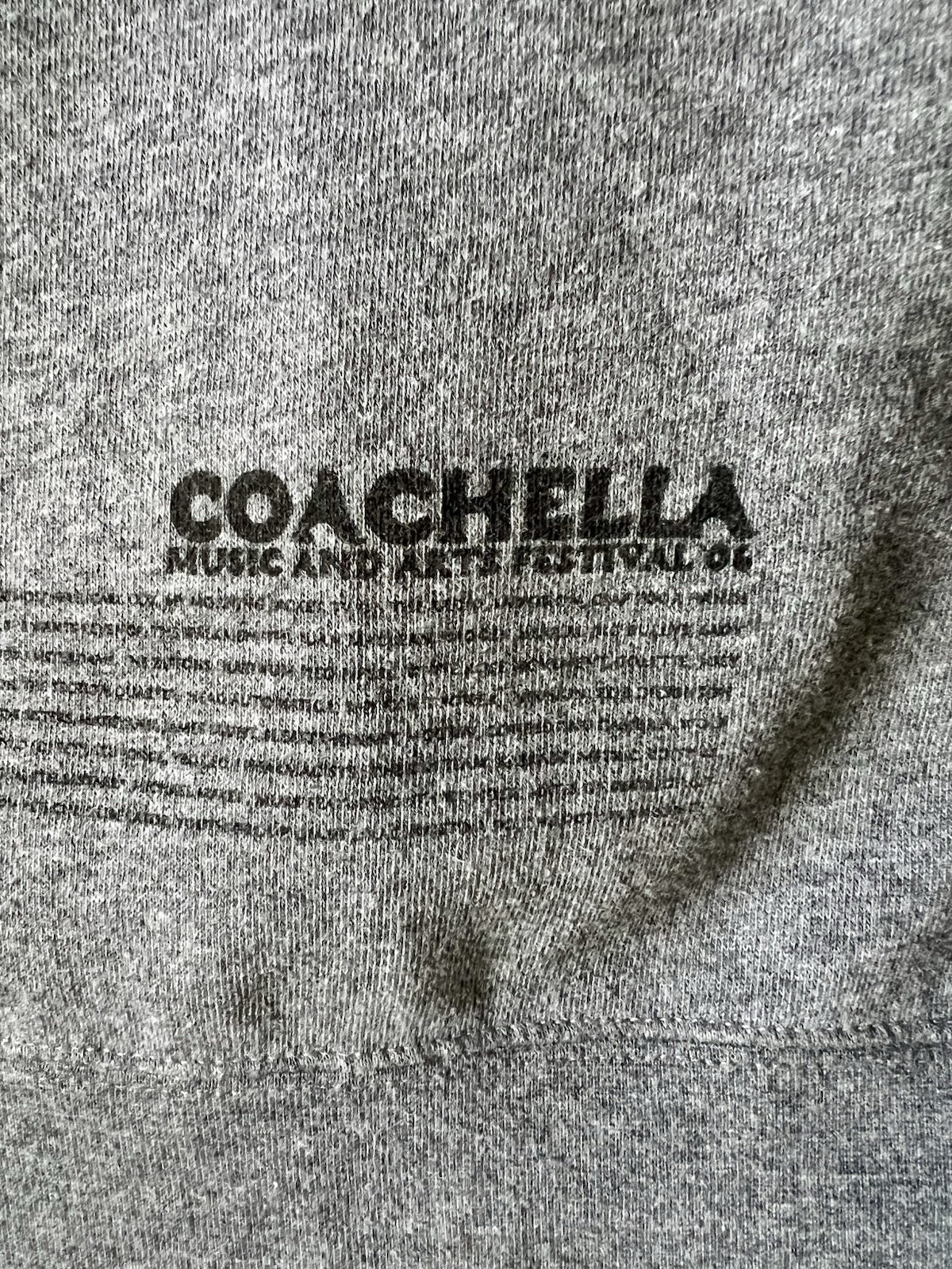 Vintage 2006 Coachella Gray Amplifiers Graphic Full Zip Hoodie Size M