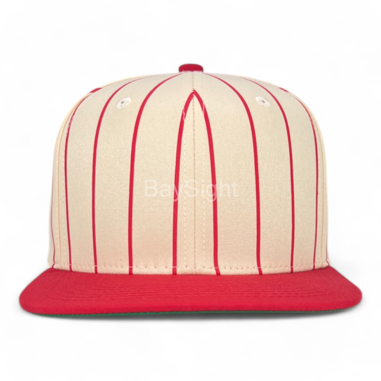 Mens Snapback Hat Adjustable Pro Sport Striped Baseball Ball Cap with Flat Brim