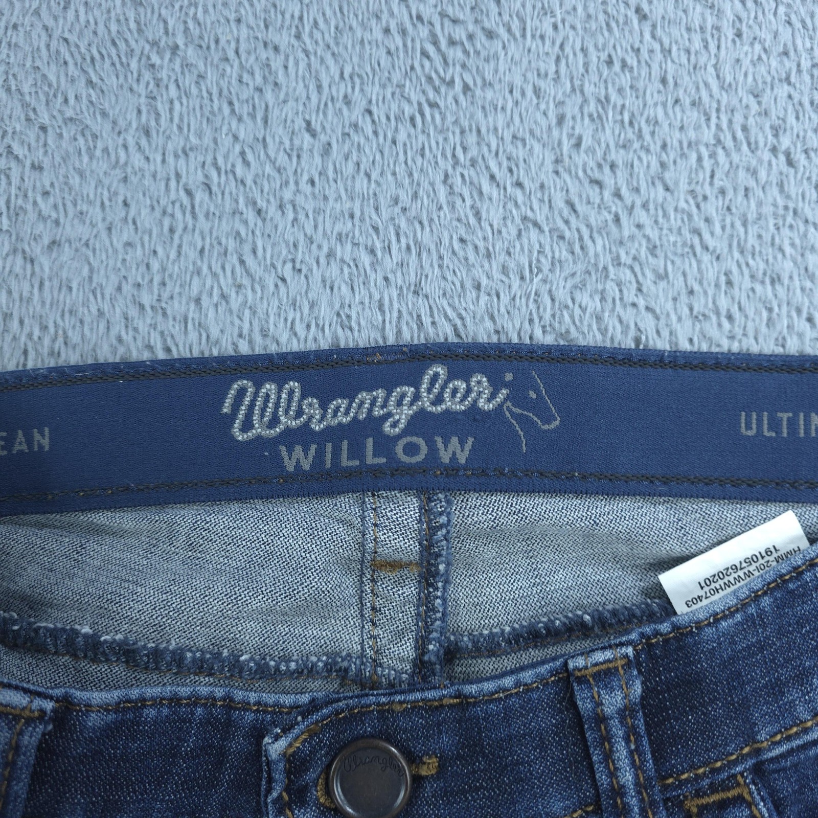 Wrangler Willow Riding Jeans Womens 11 X 34 Blue Medium Wash Bootcut Stretch