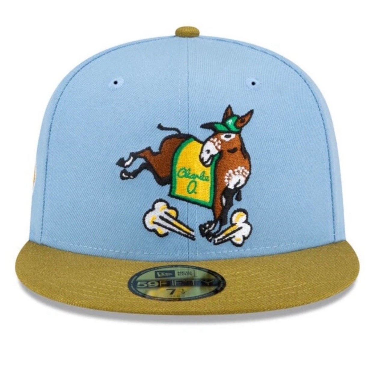 NWT New Era Oakland Athletics 1973 WS Charlie O Mascot Just Caps Exclusive 7 5/8