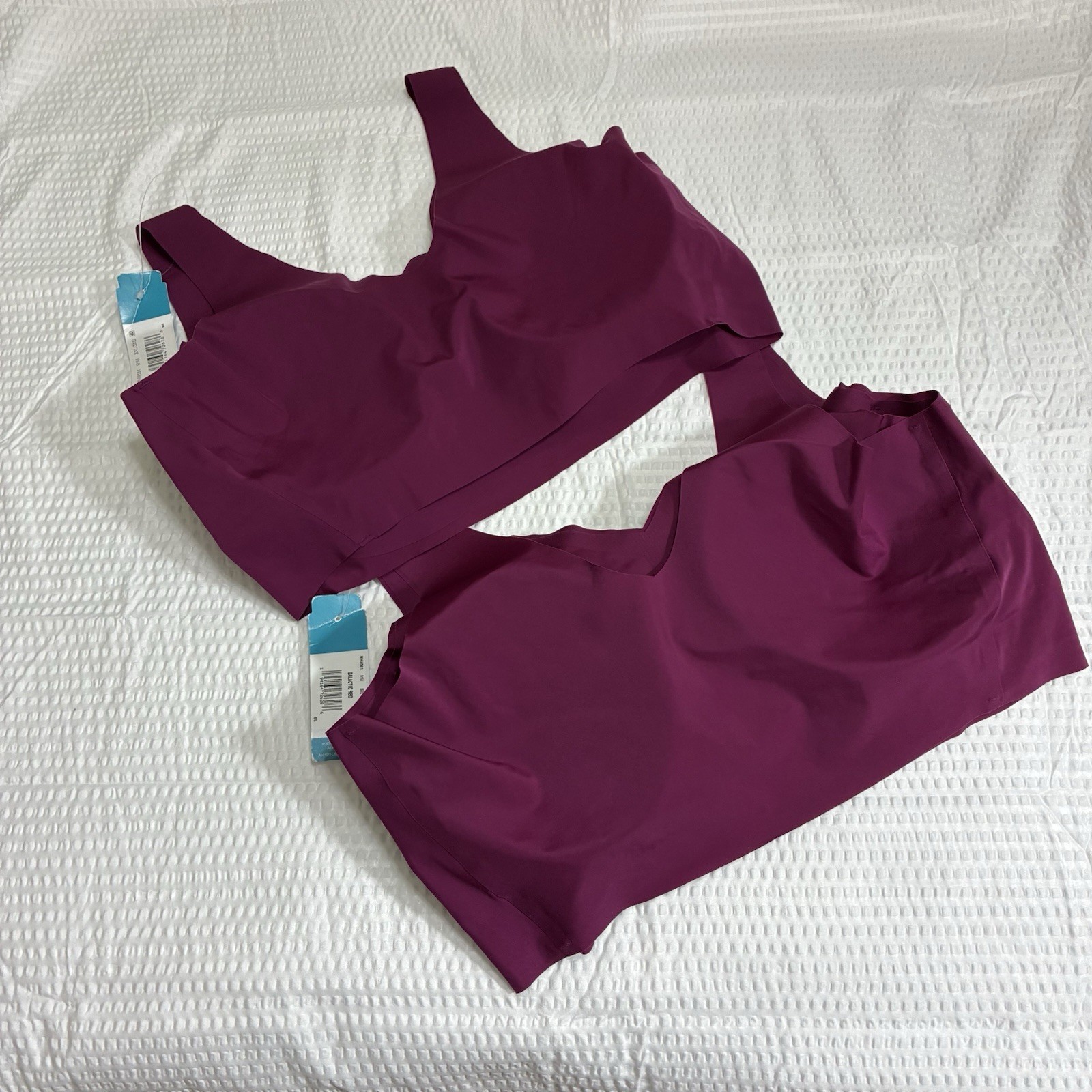 Hanes Signature Comfort SmoothTec Bra 3XL Galatic Red Soft Comfort Set of Two