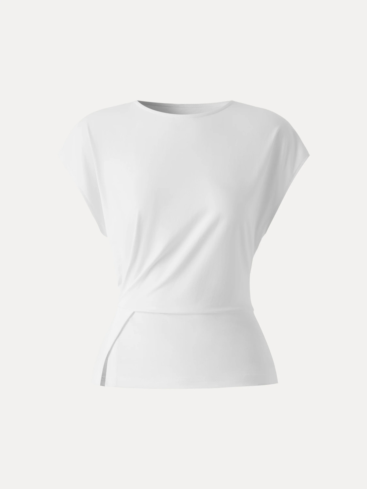OGL Cooling Ponte Relaxed Round Neck Tucked Top