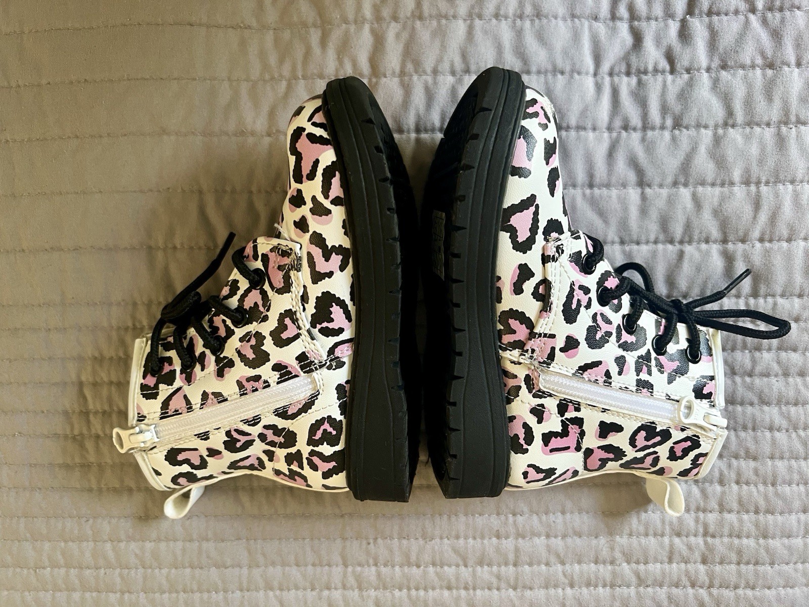 Skechers Leopard Print Boots 7c Toddler Girls