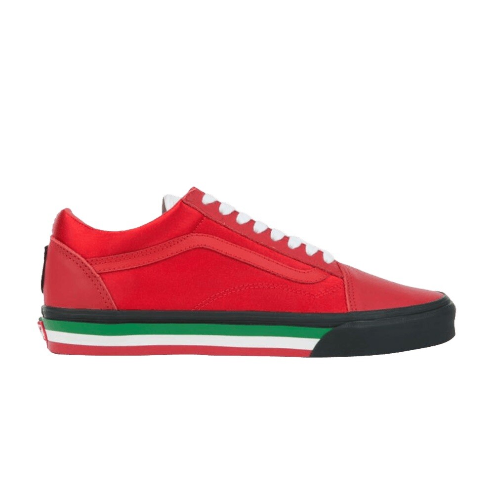 Vans Old Skool Sneakers Size 8M 9.5W Red TKO Racing Skateboarding