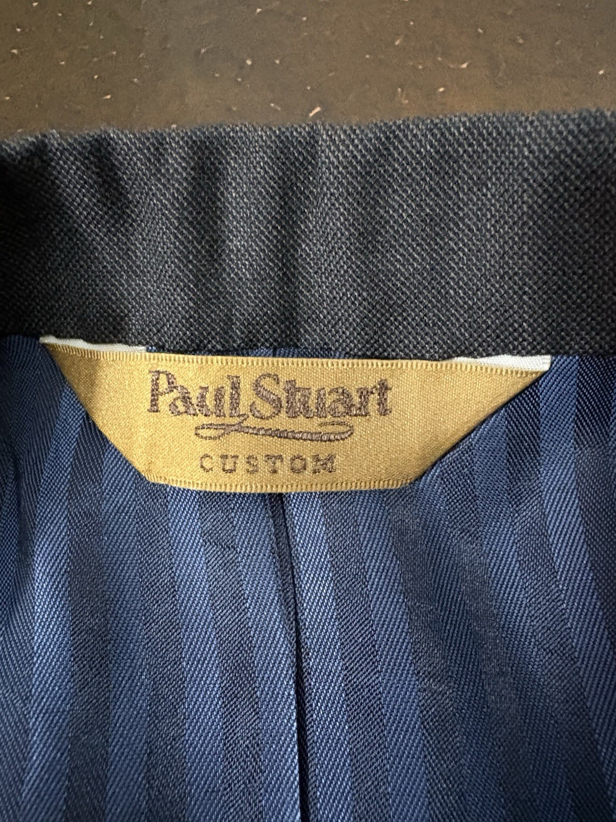 Paul Stuart CUSTOM Gray 2/3 Roll Suit 40R Wool Made In USA