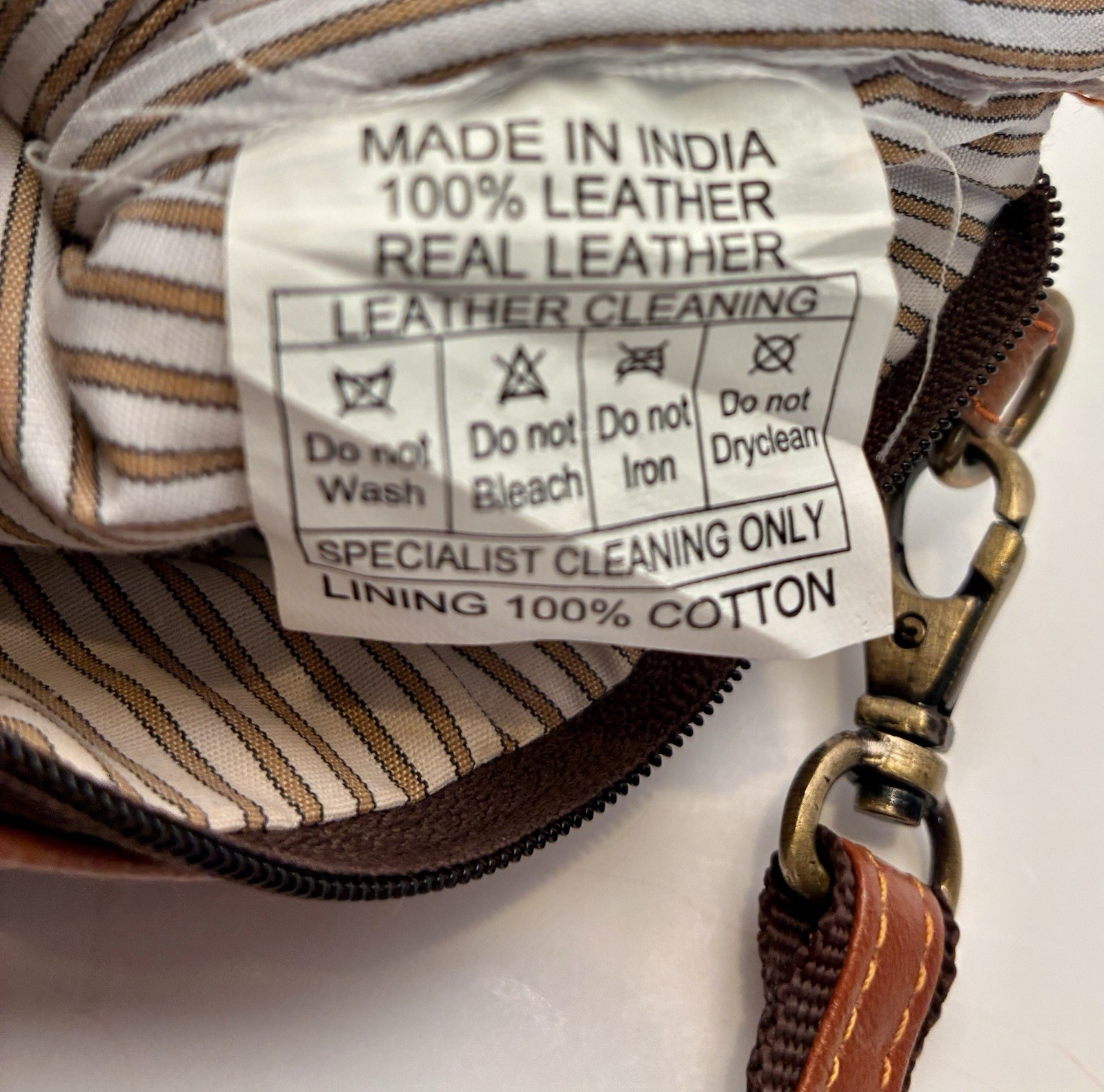 Vaan Co Leather Vinyl Crossbody Black/Floral/Brown Made in India Adjust. Strap