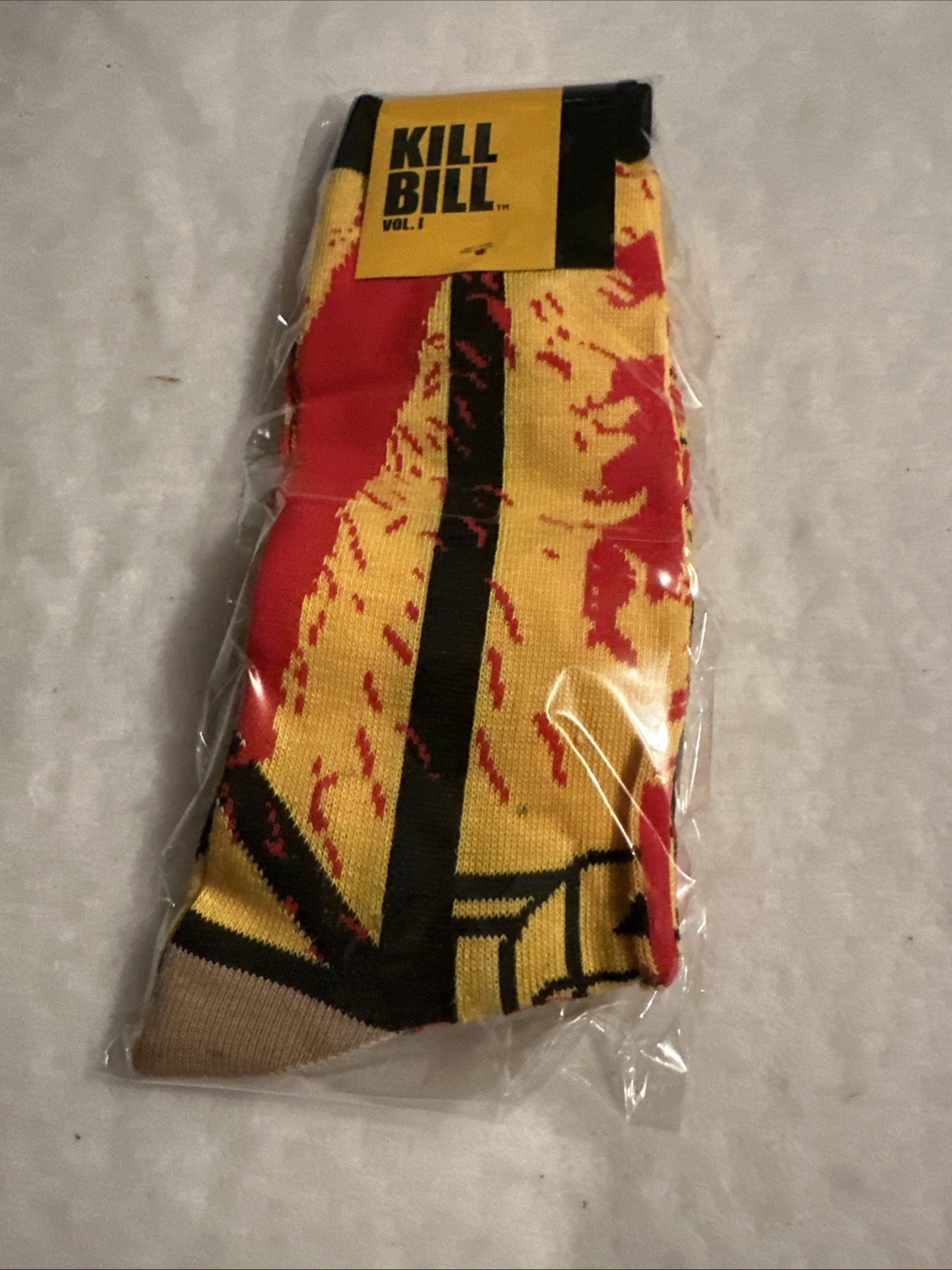 KILL BILL VOL. 1 MEN’S CREW SOCKS NEW~2016 MIRAMAX ~LOOT CRATE EXCLUSIVE