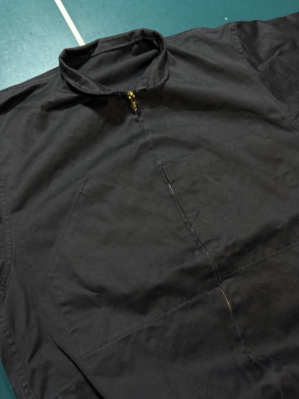 VTG 1991 French Police Dog Handler Bomber Jacket J. Veyrier Black 100L DMC Zip