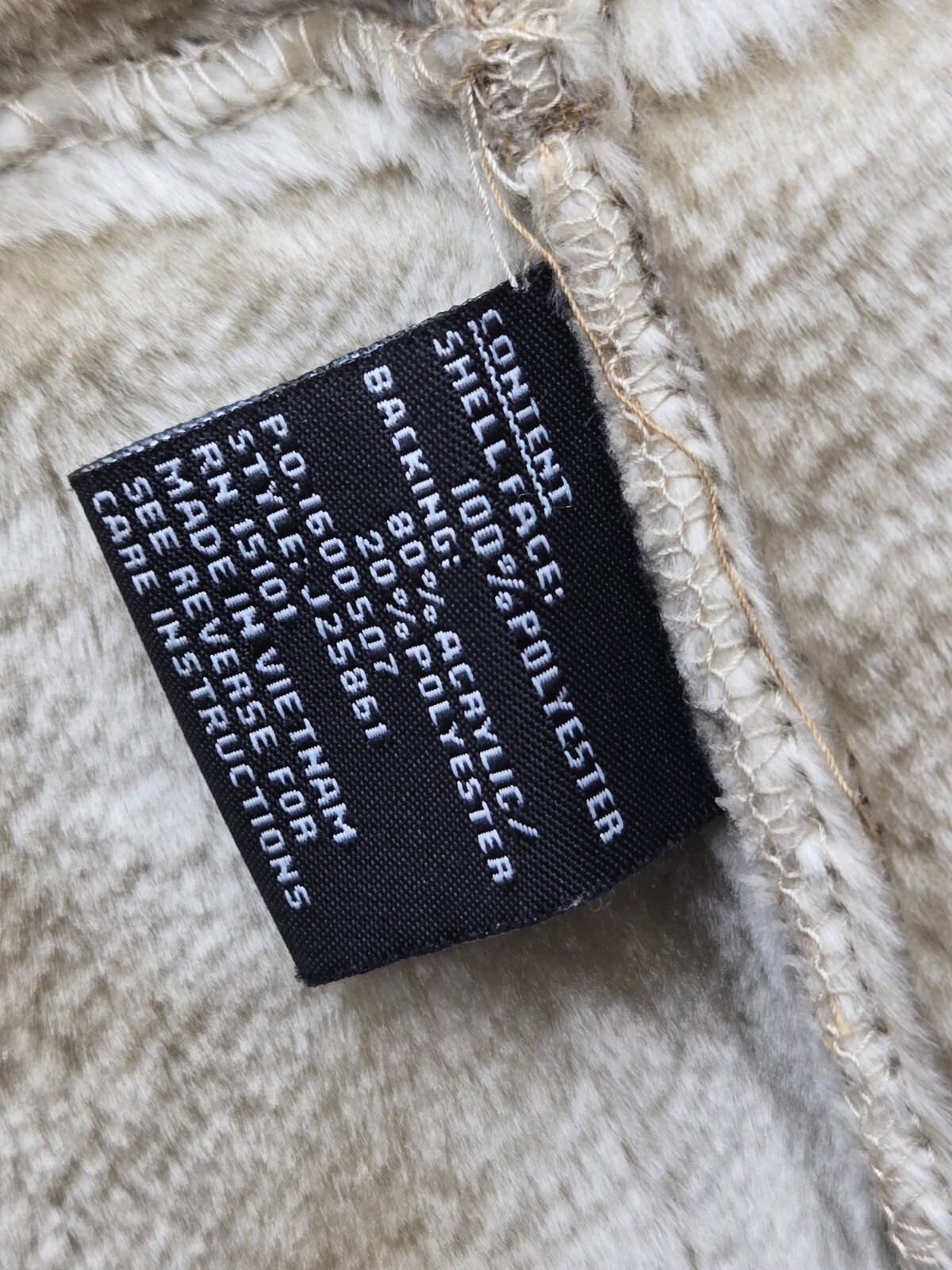 Jones New York Women Coat Small Brown Faux Fur Collared Lapel Stitching Casual