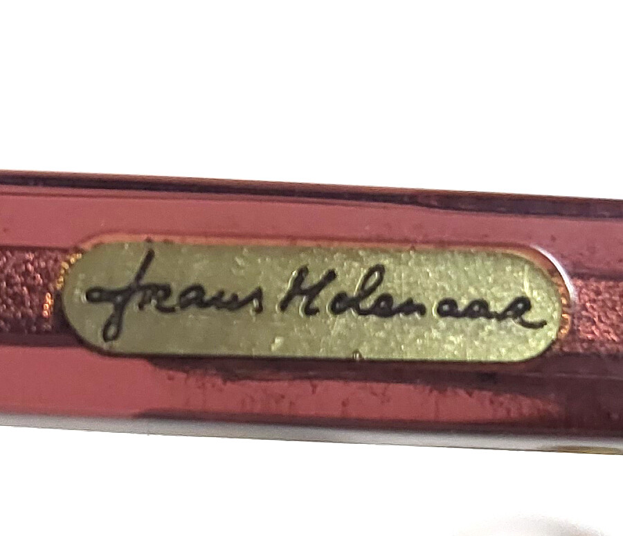 Vintage Frans Molenaar Eyeglasses – Semi-Rim Metal Frames – Made in Italy
