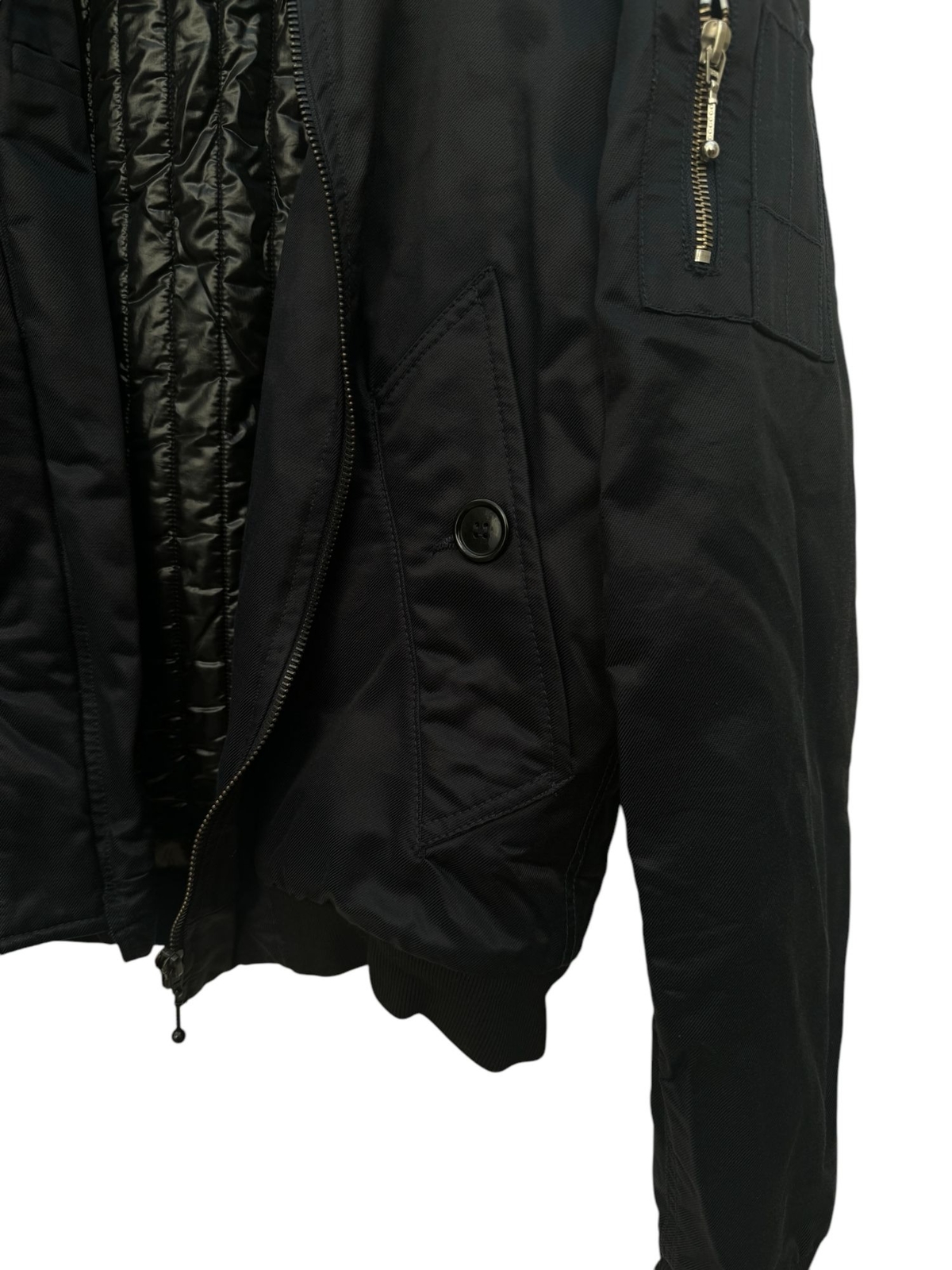 April 77 Oi OI Warhead Navy Bomber Jacket Size S Small