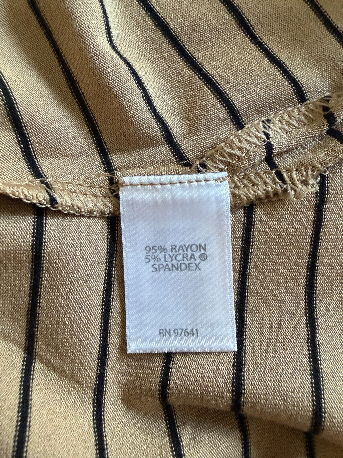 NWT ~ J Jill Wearever Collection Size Medium Camel and Black Striped Tank Top