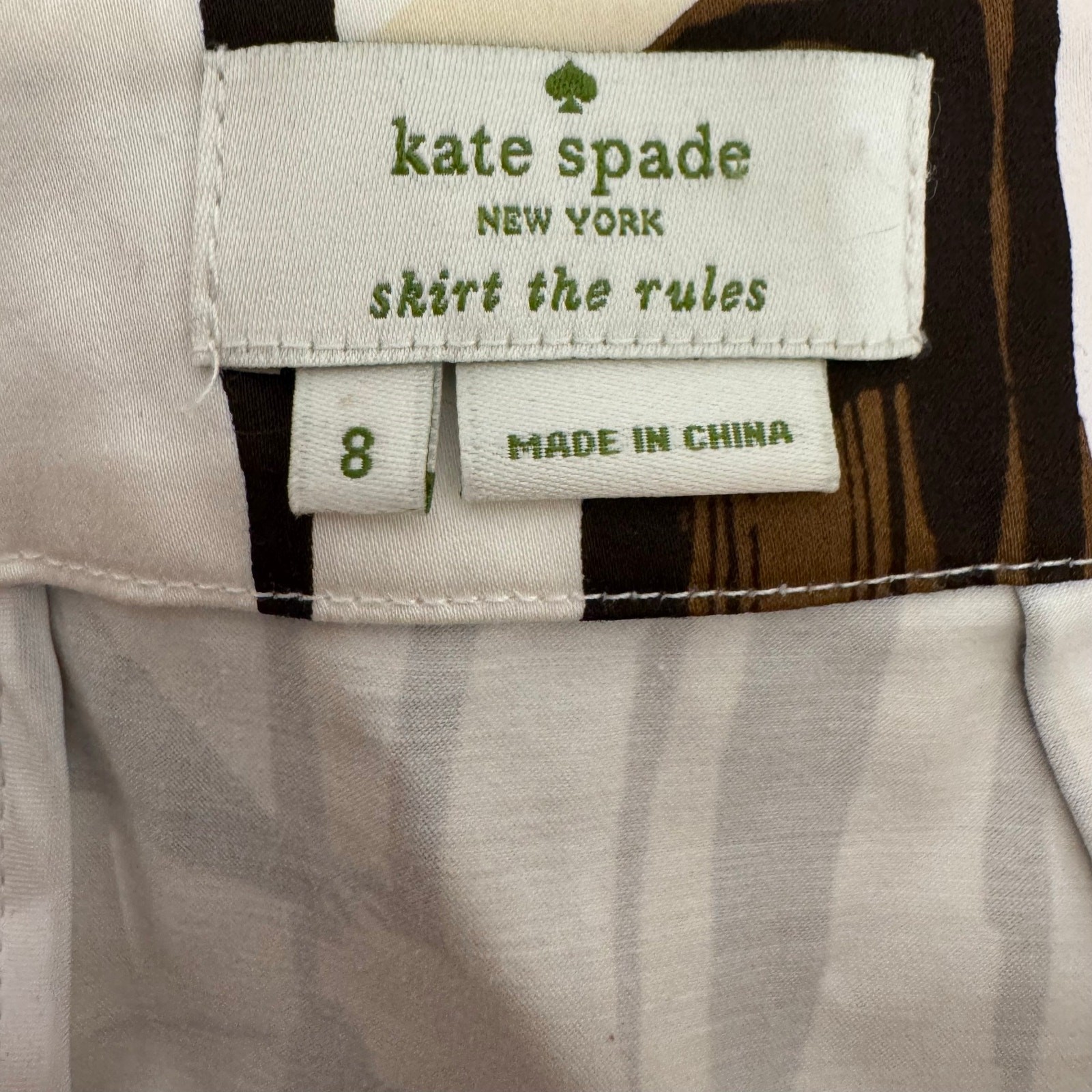 Kate Spade Cityscape Havana Pencil Skirt Size 8 Novelty Print Modern Chic