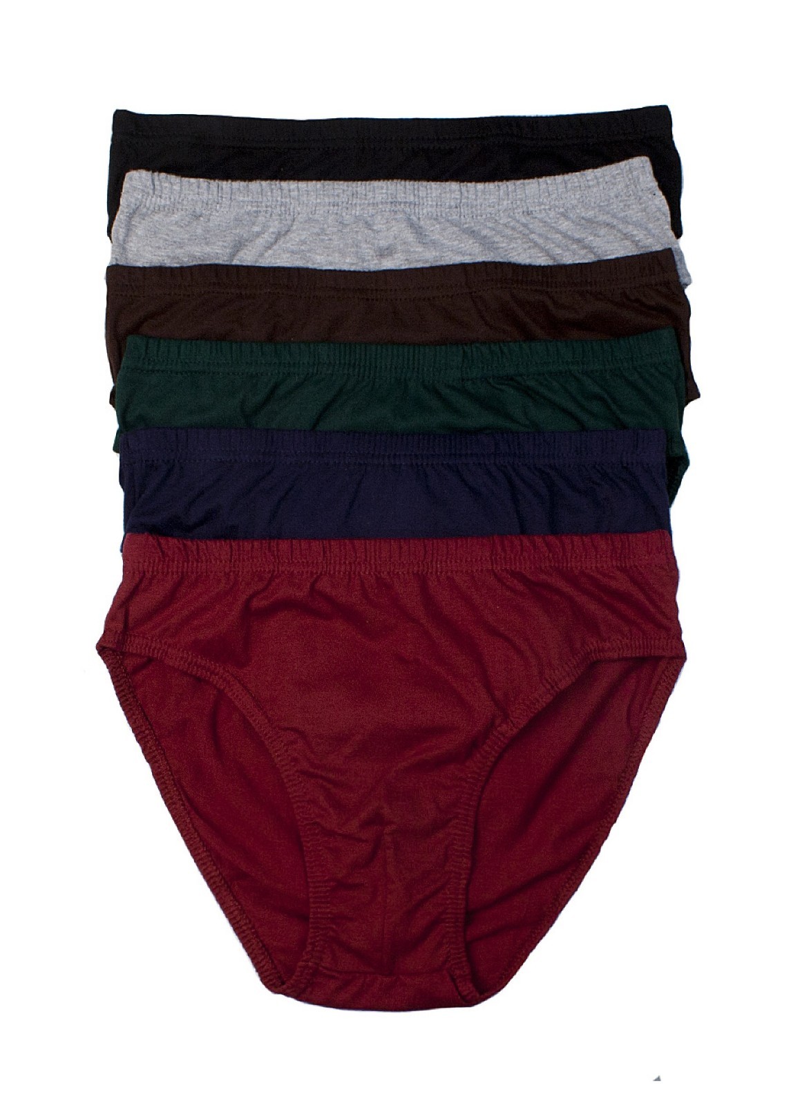 3, 6 12 Mens Double Front Plain Bikinis Brief 100% Cotton Lined Knocker Lot M705