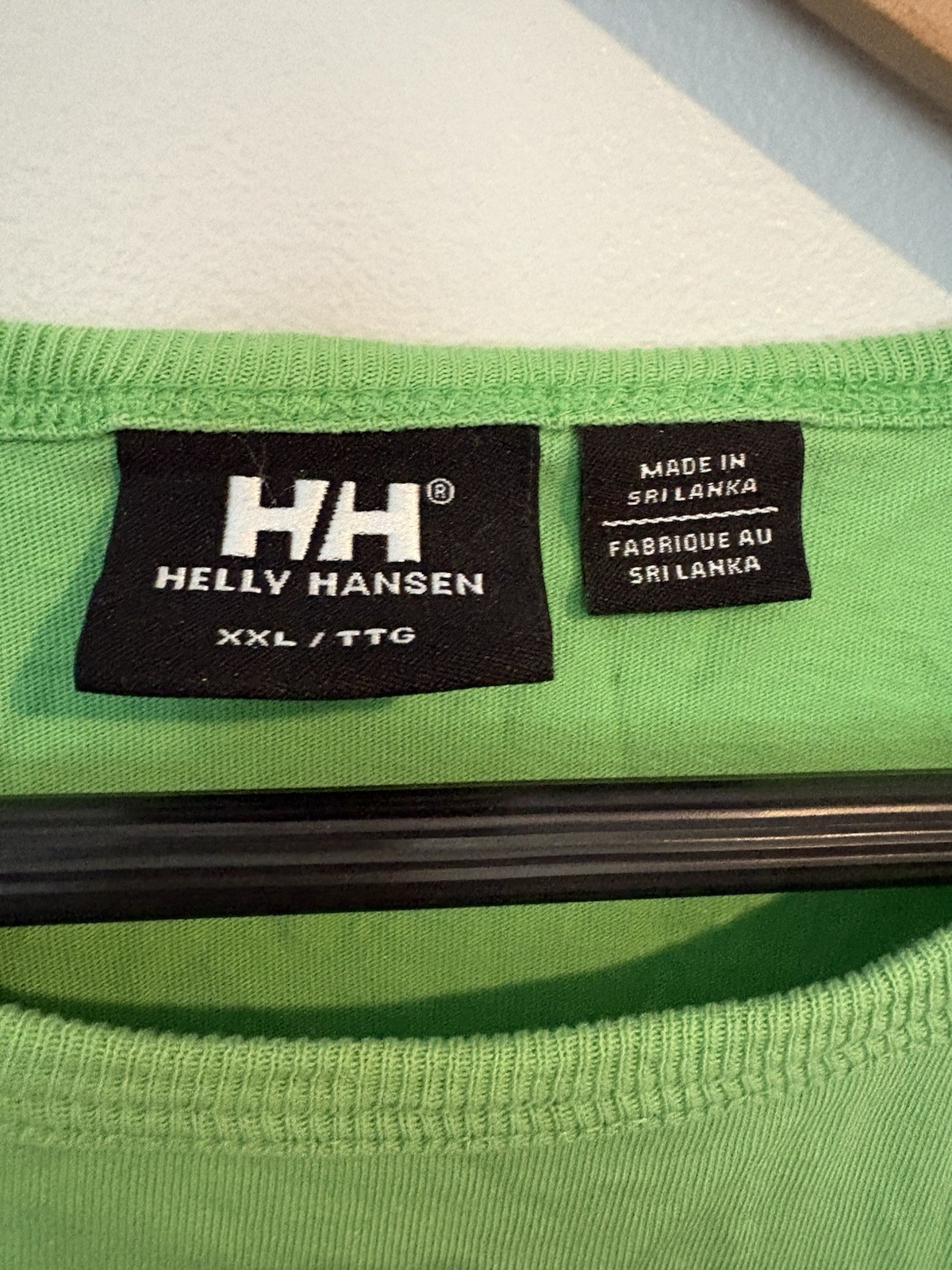 Helly Hansen Unisex XXL Green Graphic Logo Tee Crew Neck Short Sleeve Cotton
