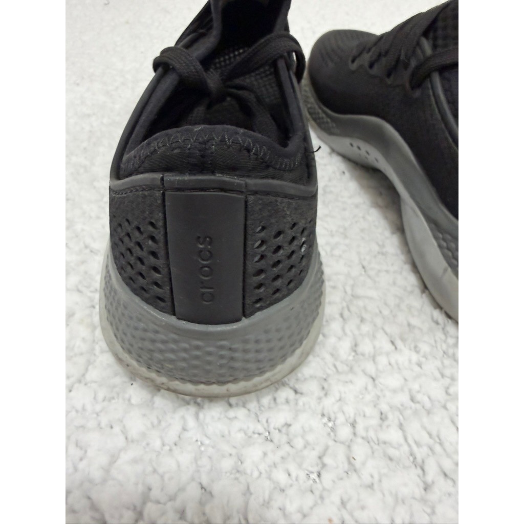 Crocs LiteRide 360 Pacer Womens W9 Black Comfort Walking Sneakers Lace Up Casual