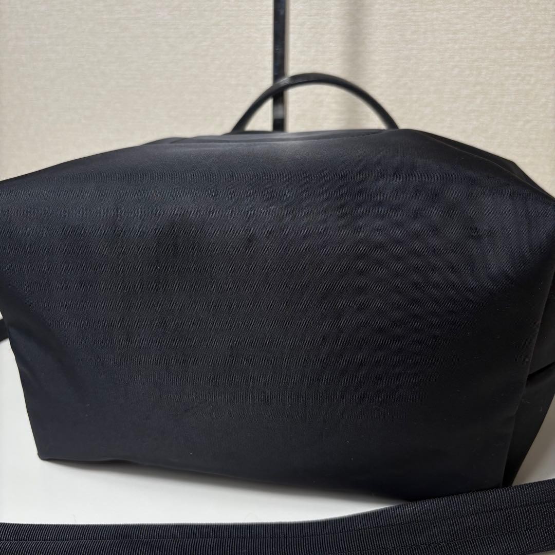 LONGCHAMP Le Pliage Black 2-Way Bag Nylon Leather