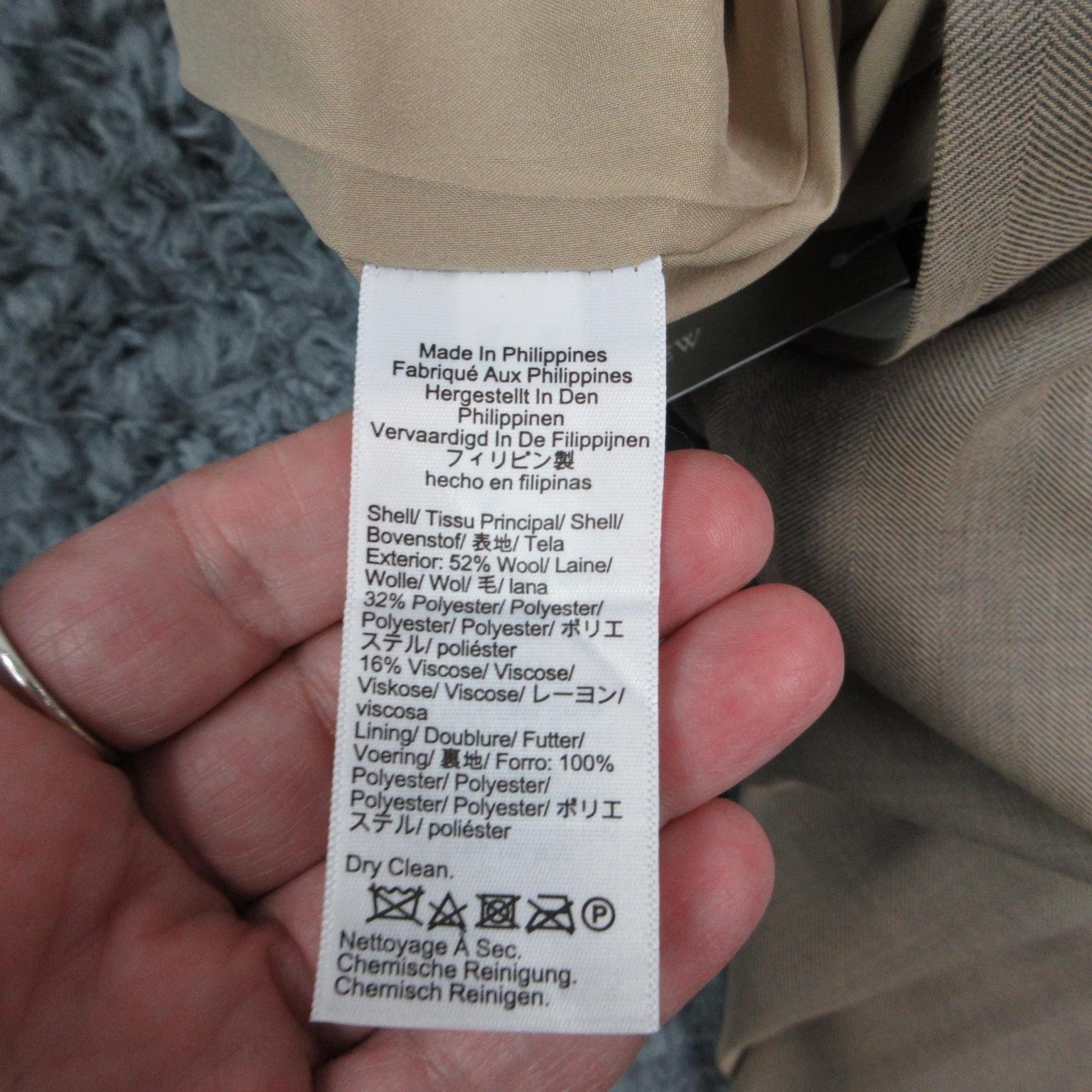 J.CREW Pants Womens 6 Tall Beige Twill Dress Pants Mario Bellucci 32×34.5* NWT