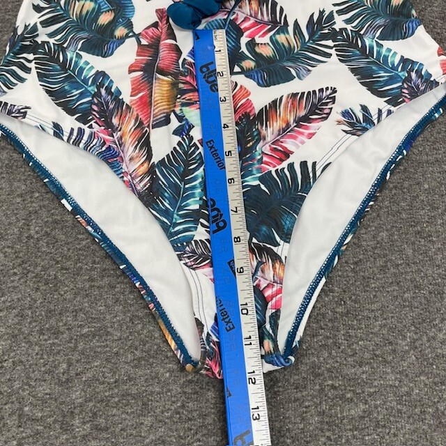 Shein 1-Piece Swim Suit Womens 0XL Blue White Floral – New