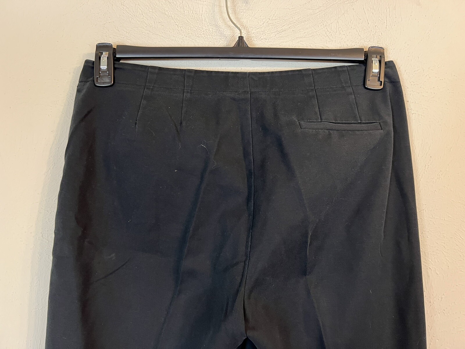 Women’s Black Gallia Moda Stretch Pants. Size 12. 97% Cotton/ 3% Elastane.