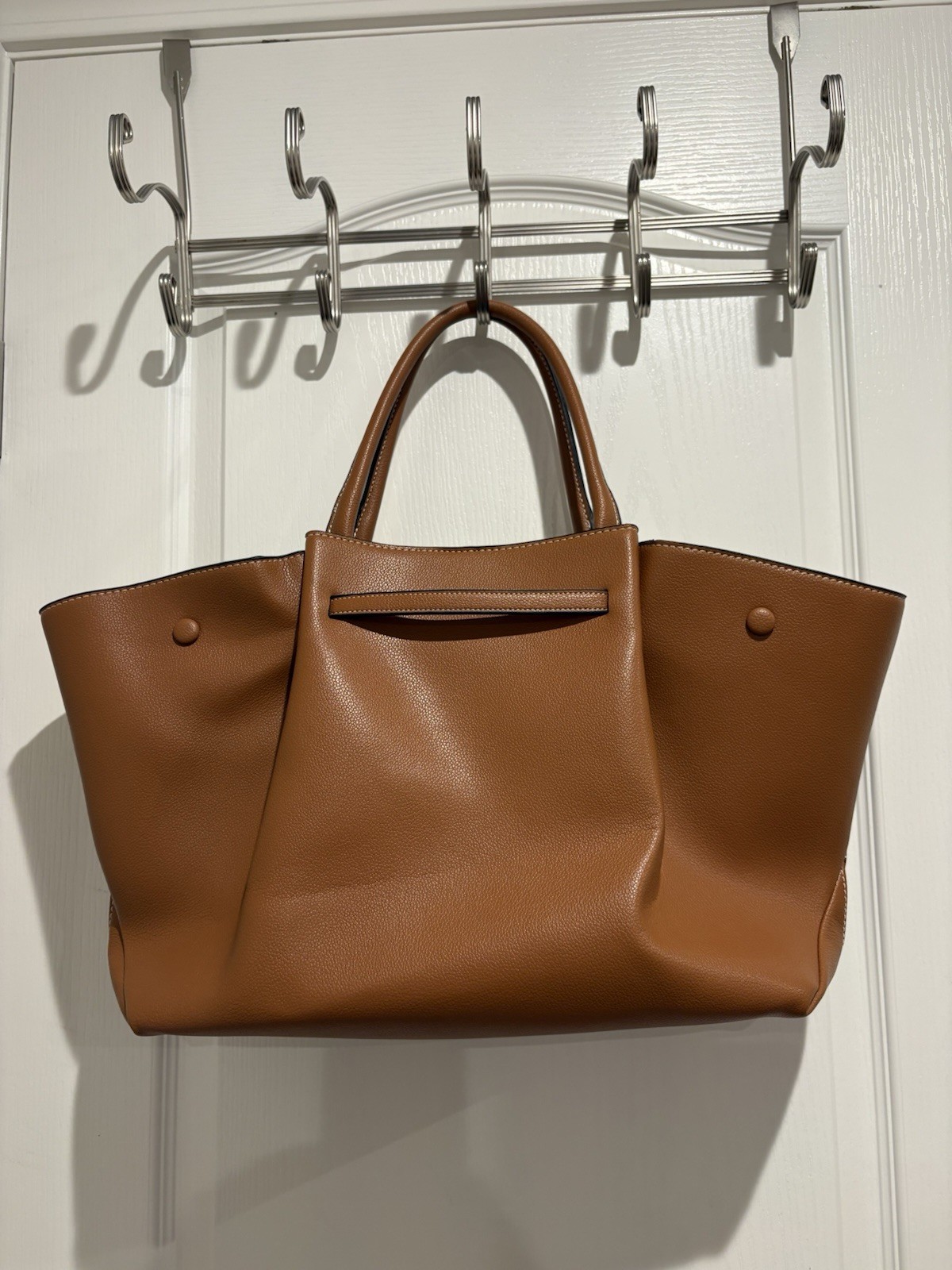 No Brand Knockoff DeMellier Brown Faux Leather Purse Great Condition