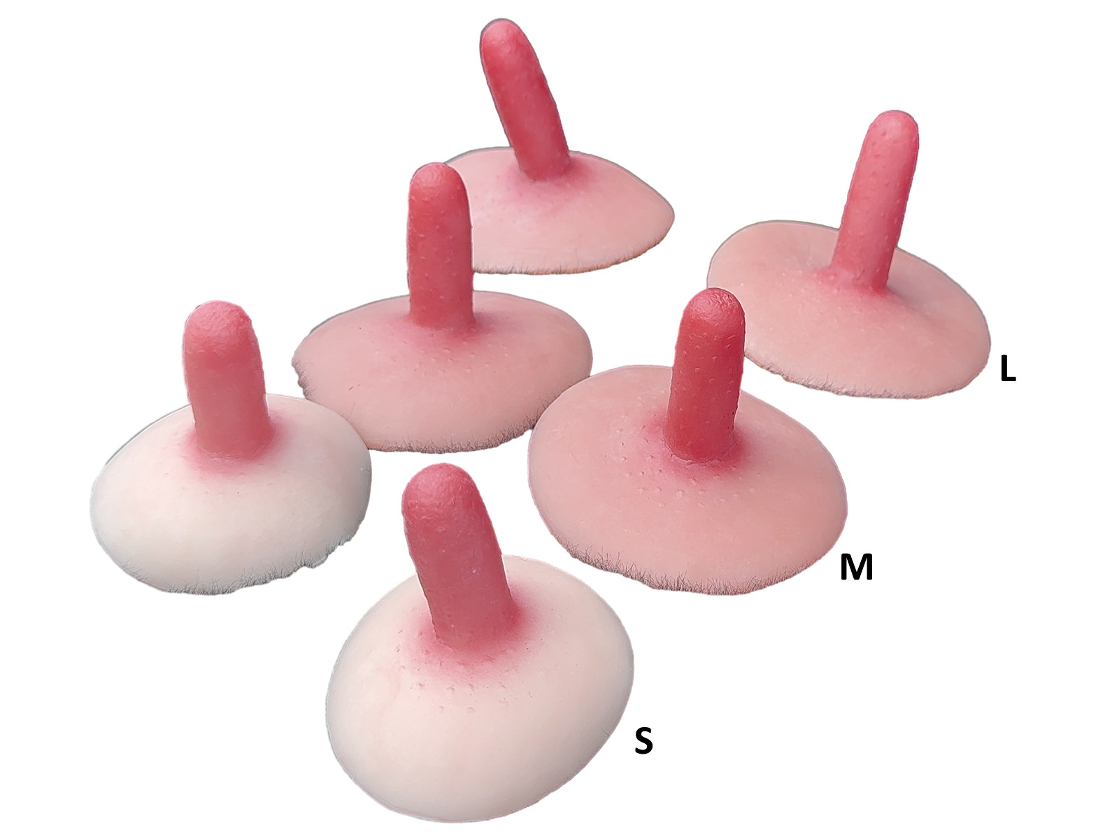 BIMEI Extra Long Silicone Nipple Adhesive for Breast Form Drag Queen Transgender