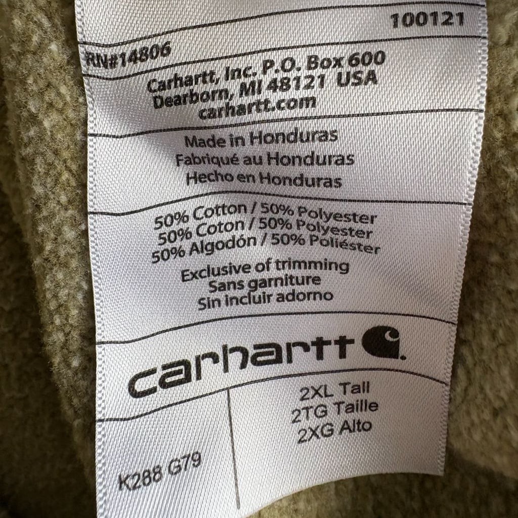 Carhartt Midweight Logo Graphic Hoodie in Army Green