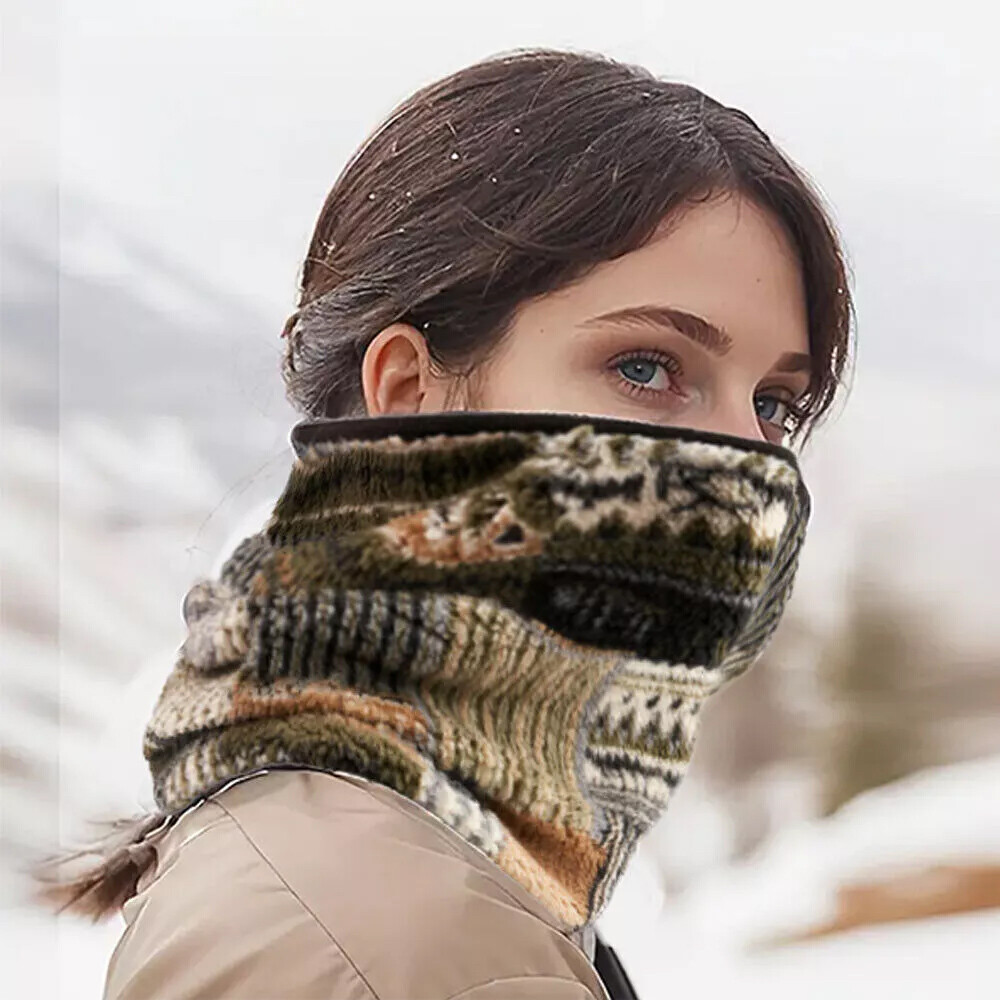 Men’s Neck Gaiter Warmer Fleece Ski Mask Cover Hunting Mask Winter Cold Weather