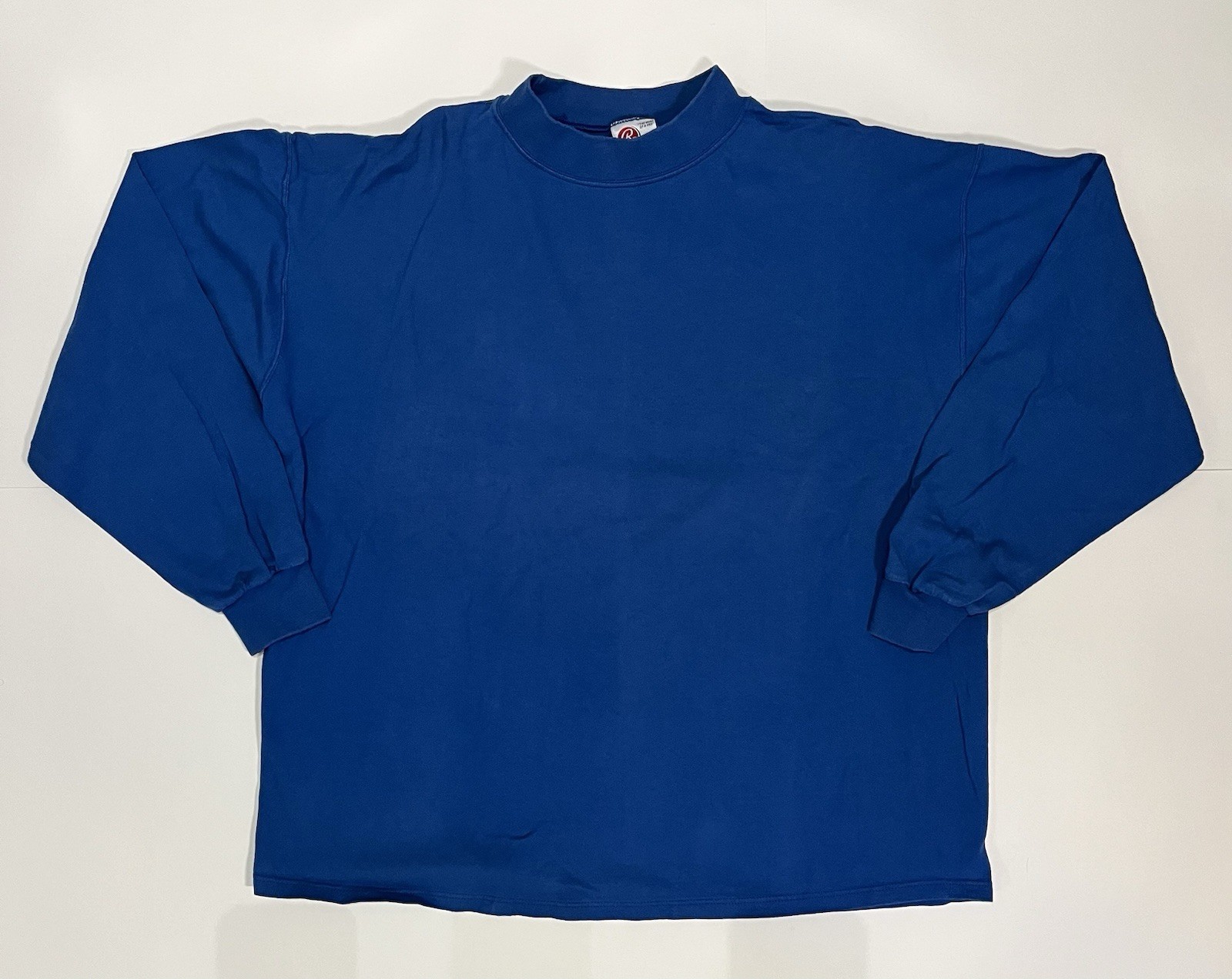 Rawlings Mens XL Long Sleeve Shirt Blue 100% Cotton Made In U.S.A