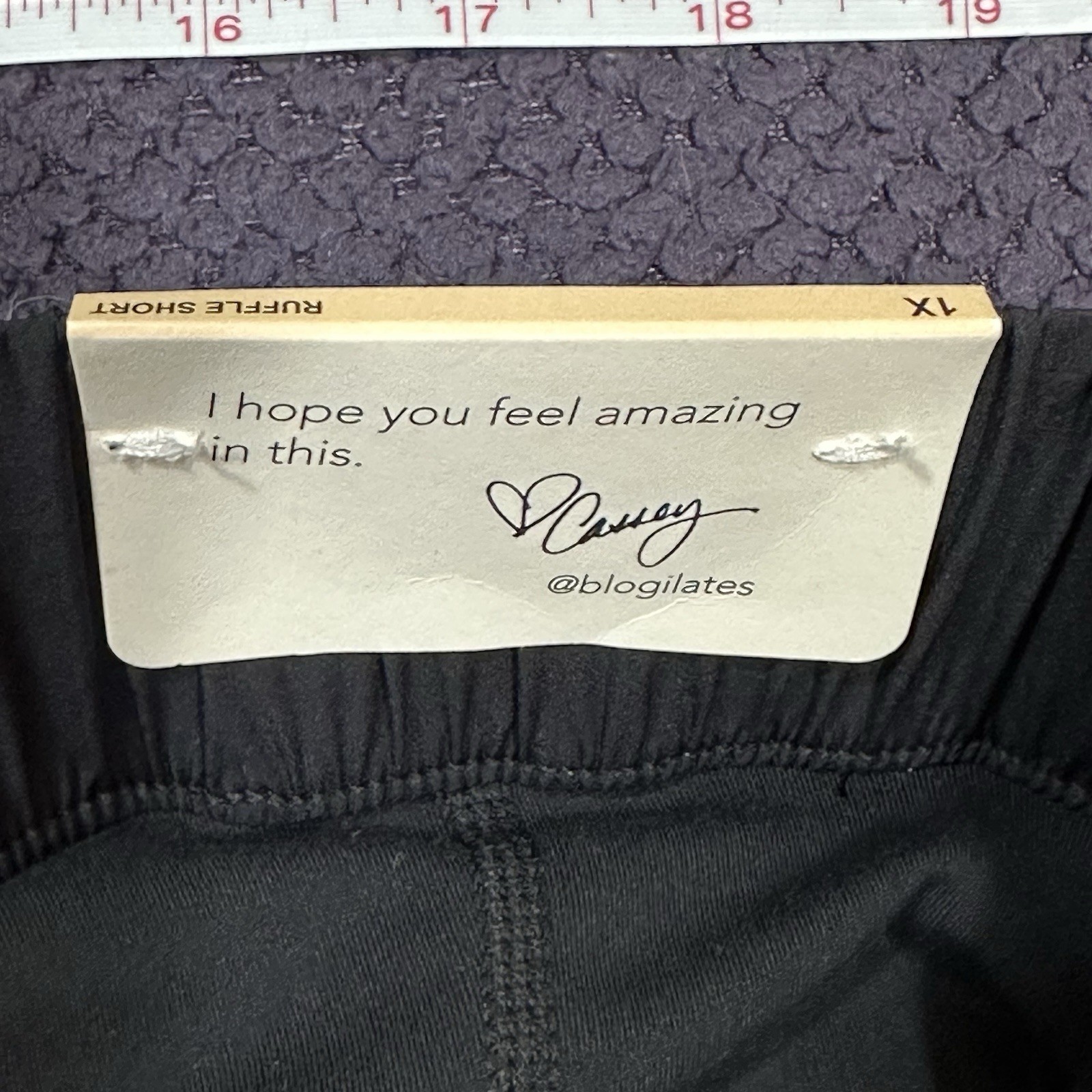 Blogilates Black Athletic Skort with Pockets for Women Plus Size 1X