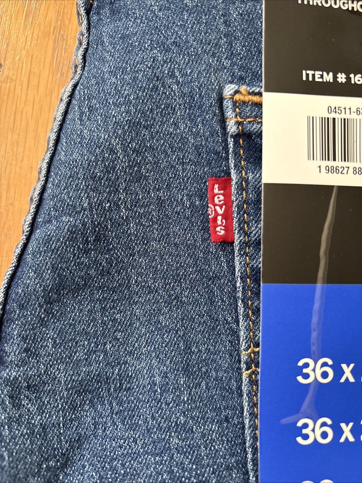 Levi’s 511 Slim Fit Men’s Jeans Stretch, 36×29, Red Tag, NWT