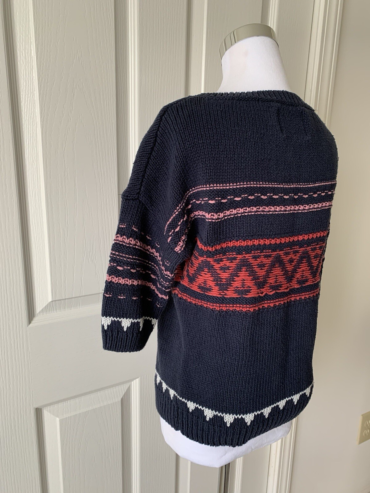 AMERICAN EAGLE PRETTY COTTON ACRYLIC BLEND SHORT SLEEVE SWEATER – SIZE S
