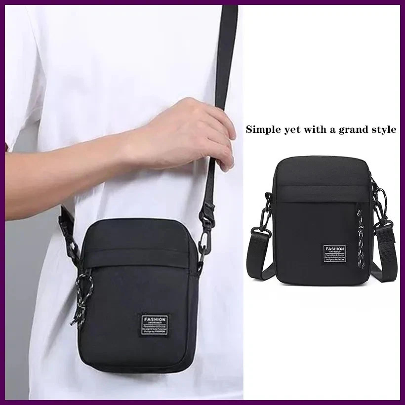 Men’s Shoulder Bag Crossbody Messenger Bag for Daily Travel & Casual Use