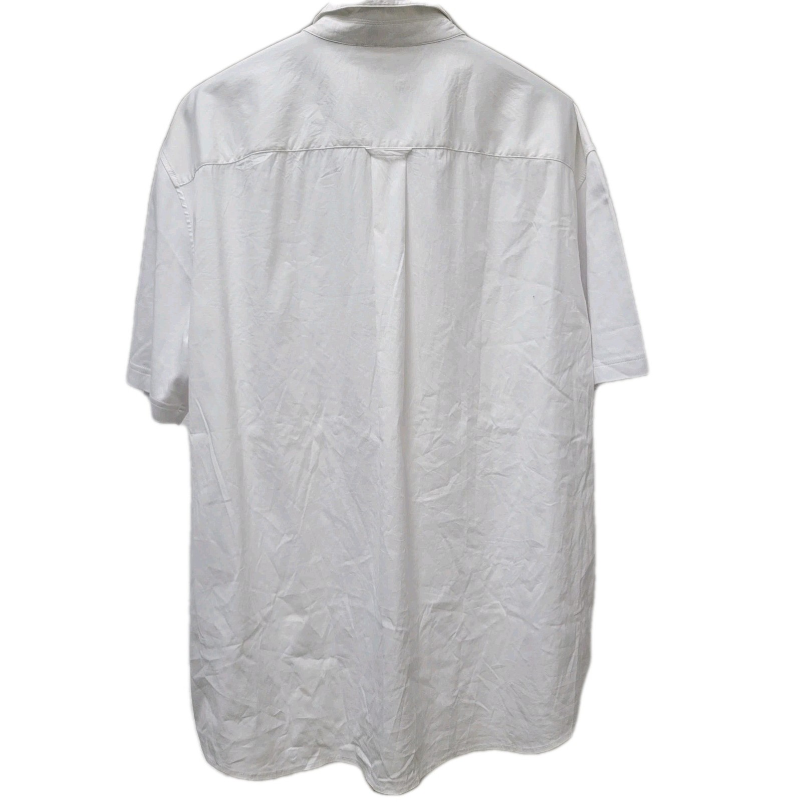 THEORY Men’s Asymmetrical Length Cotton Polyamide Elastane Blend Polo Shirt XXL