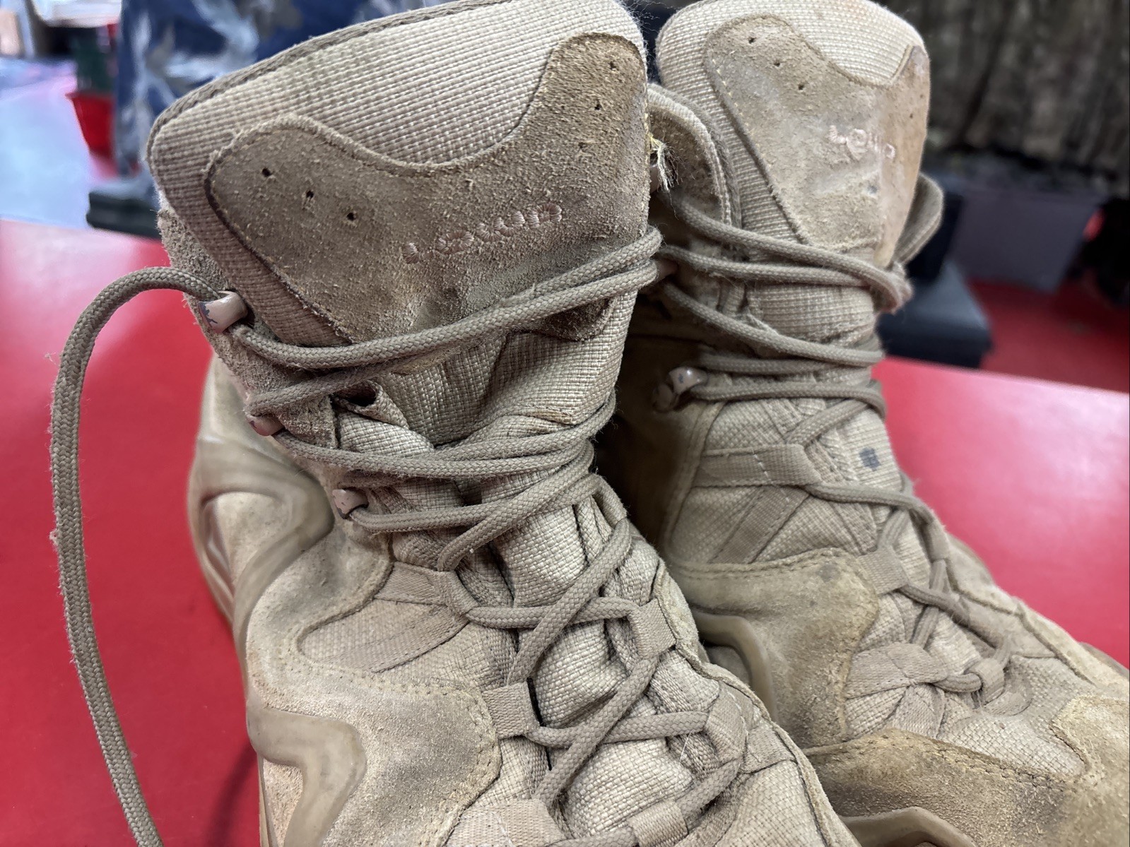 LOWA ZEPHYR MID TF COYOTE TASK FORCE COMBAT BOOT 10.5